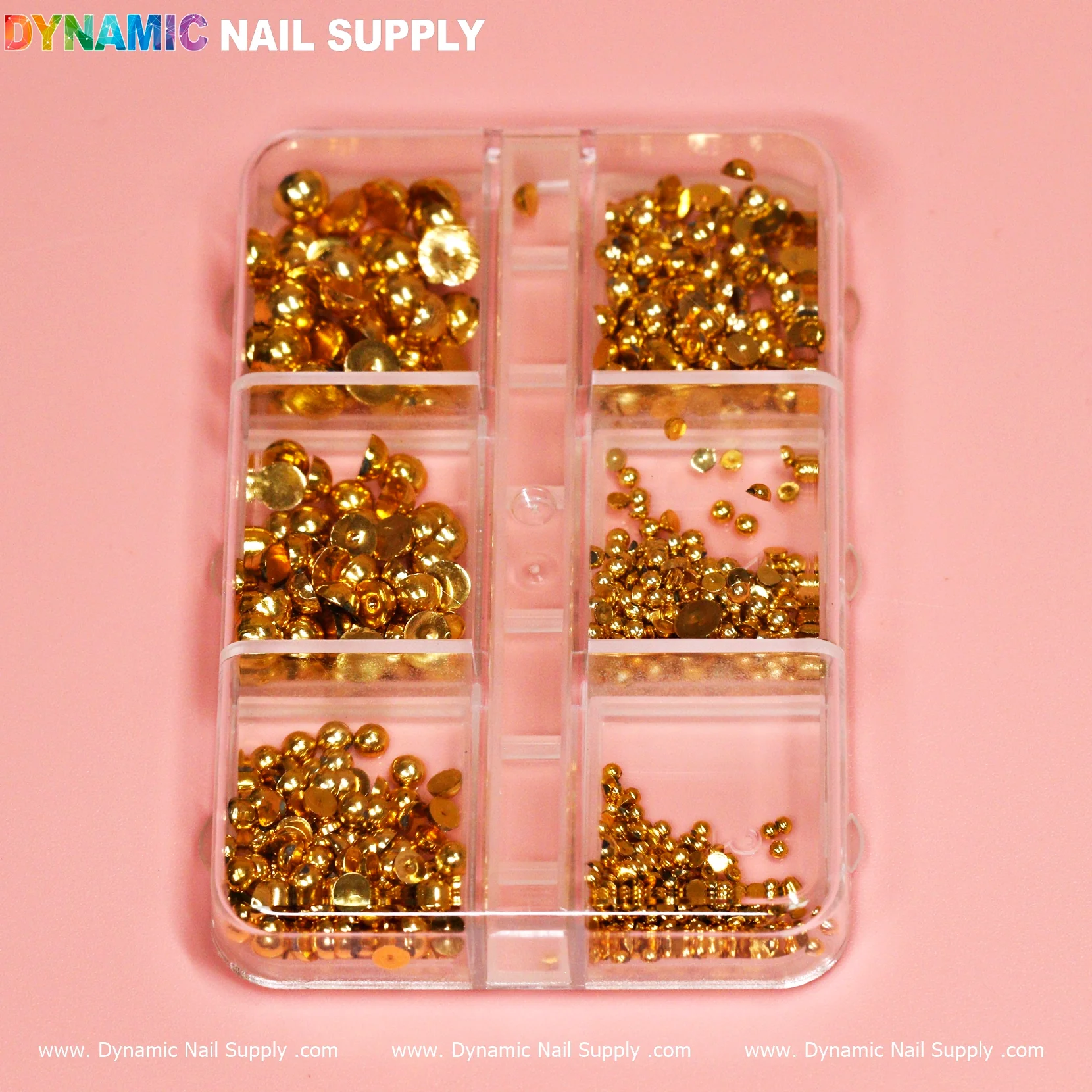 Gold Metallic Ball Bead for Nails Design