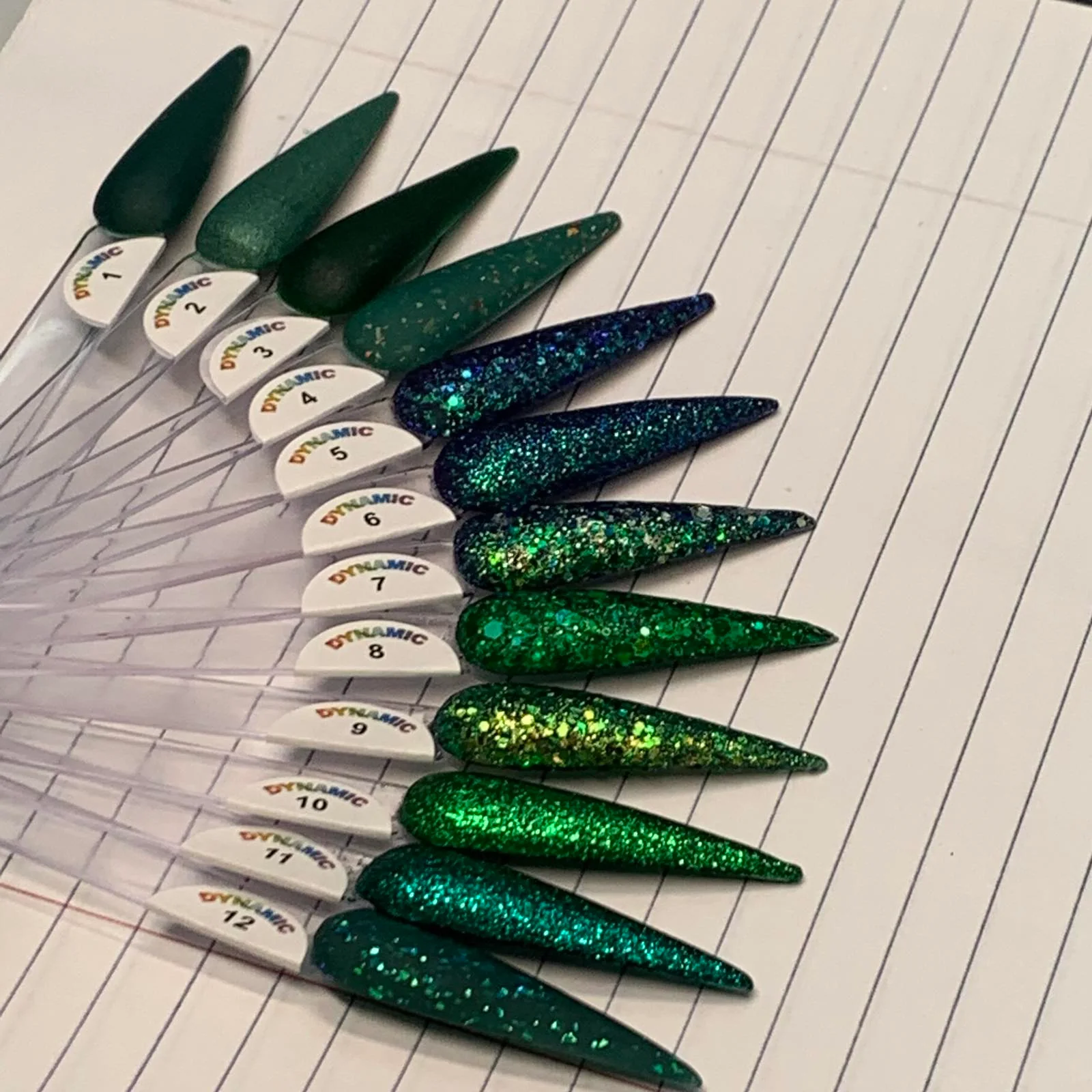 Enchanted Emerald Green Acrylic Collection from Dynamic Nail Supply - Image 10