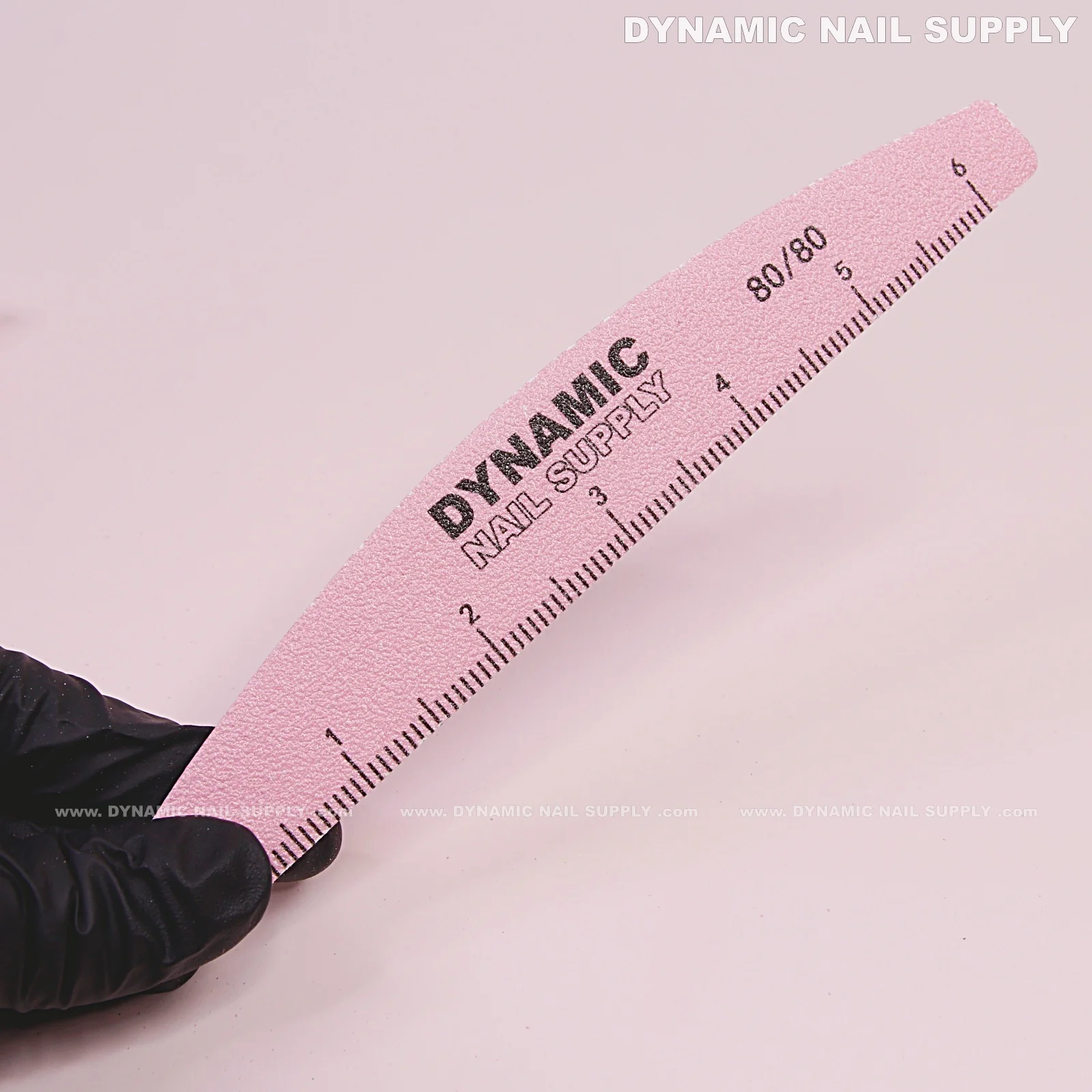 Half-moon Nail files Grit 80/80 Coarse - Pack 25 (Pink) - Double-side with Emery board - Image 6