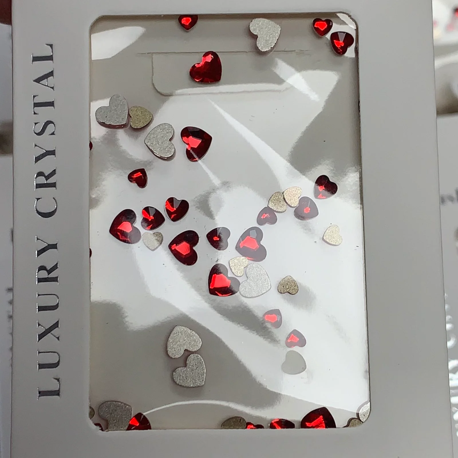 Heart shape rhinestone (mixed sizes) / charm for valentines nails design - Image 2
