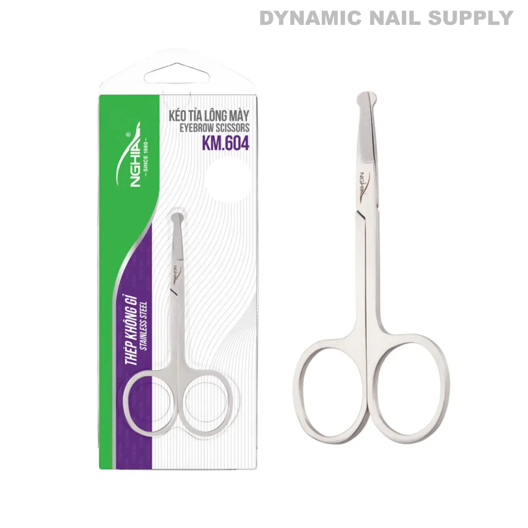 KM.604 - Professional Nose Hair Scissors Round Tips Stainless Steel - Image 5