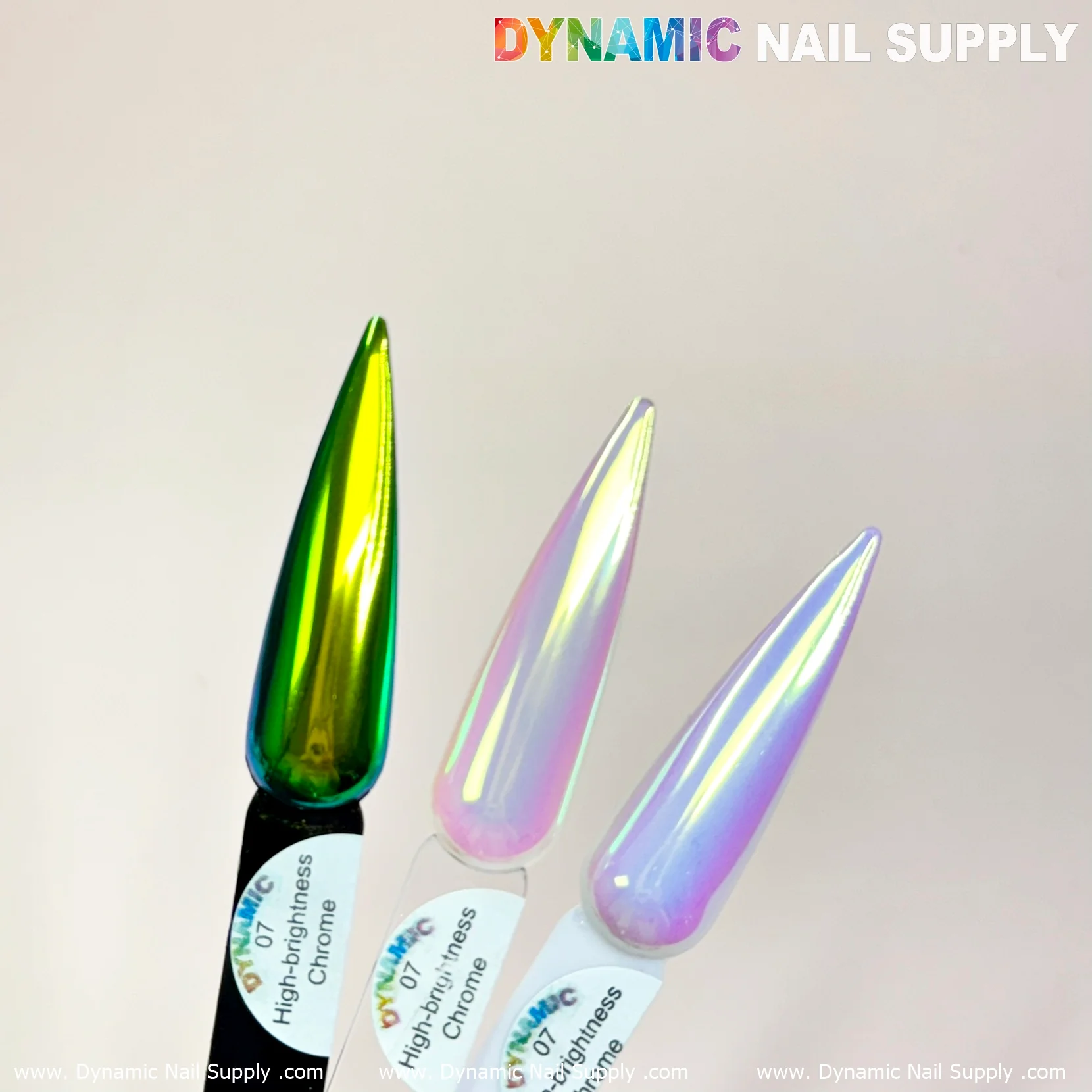 Light-green/Gold/Mermaid Iridescent Chrome #07 - High brightness Fine Pigment Powder - Image 5