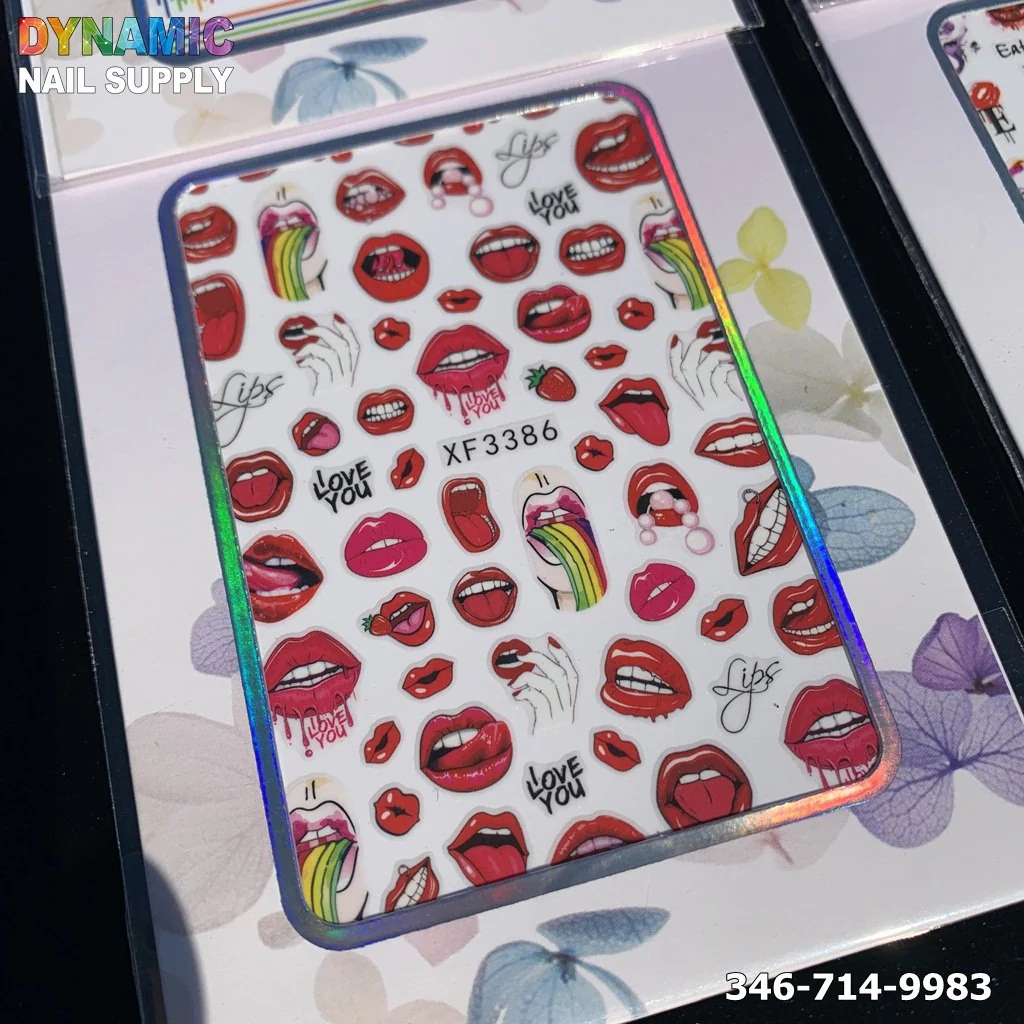 Lips Stickers for Nail Art design - Image 3