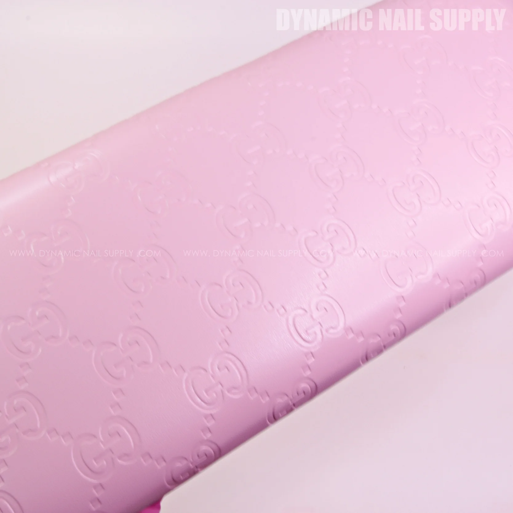 (RHL029 - Pink GCi Engraved) Luxury Logo Brand Name Handrest for Pedicure and Manicure Nail Services (Reposabrazos Para Manicura) - Image 2