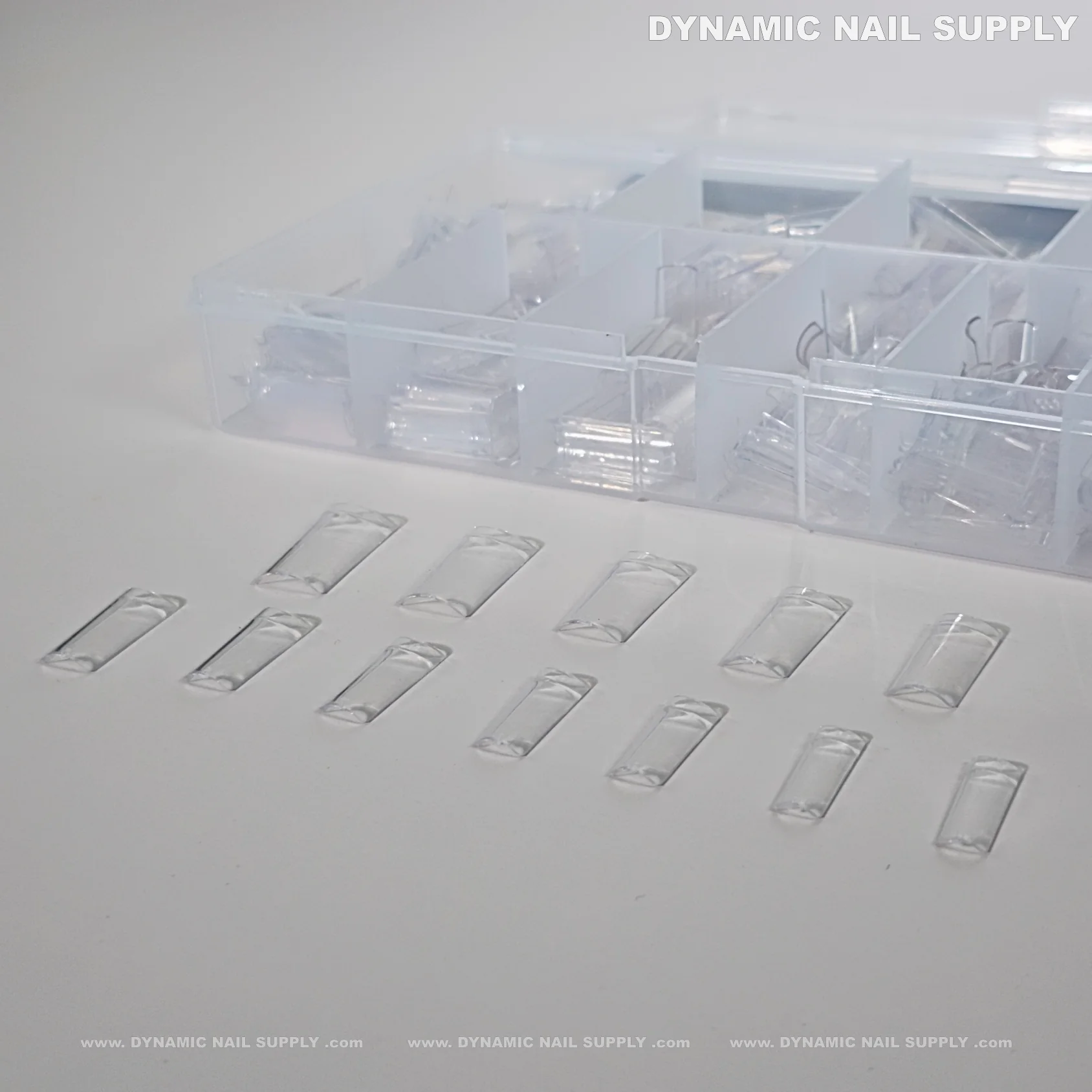 Medium Square Nail Tips (Not C-Curve) - Medium Size Long Straight Shape - Image 18
