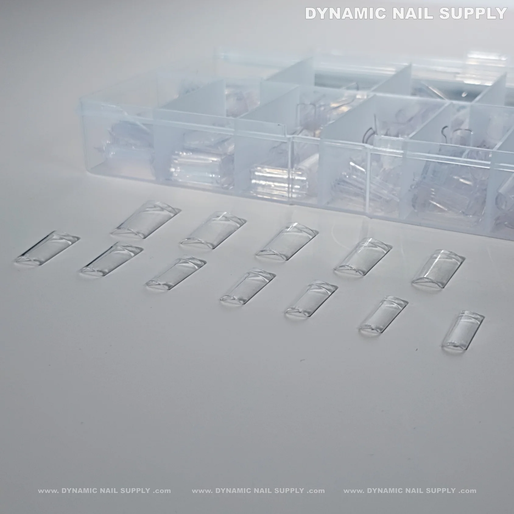 Medium Square Nail Tips (Not C-Curve) - Medium Size Long Straight Shape - Image 19