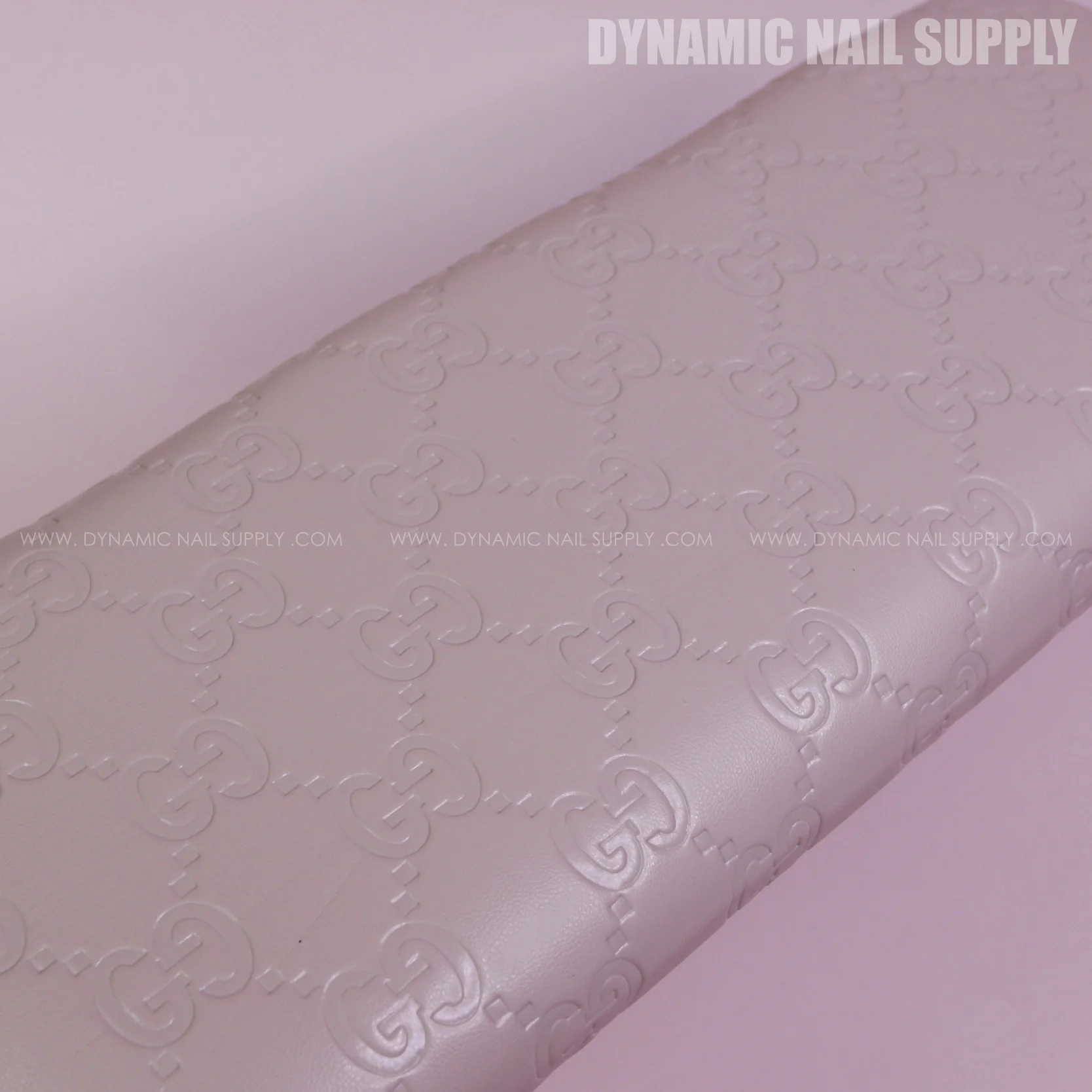 (Large Beige GCi Pattern) Microfiber Leather Armrest with Comfort Cushion for Pedicure and Manicure (Reposabrazos Para Manicura) - Image 3