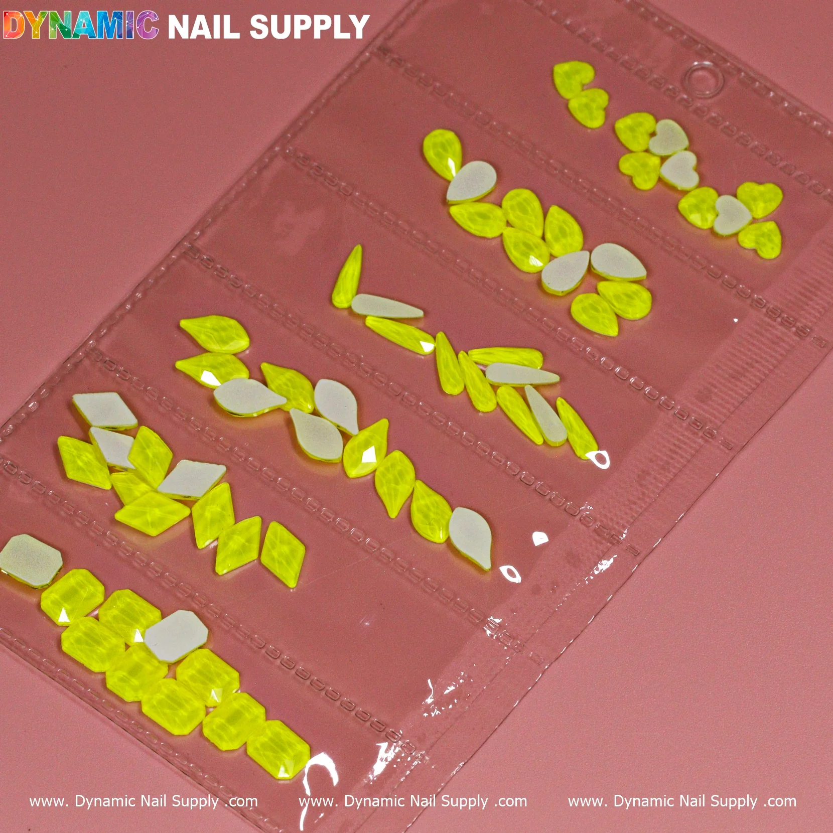 Mix-Shapes Mix-sizes Neon Rhinestone set - Image 5