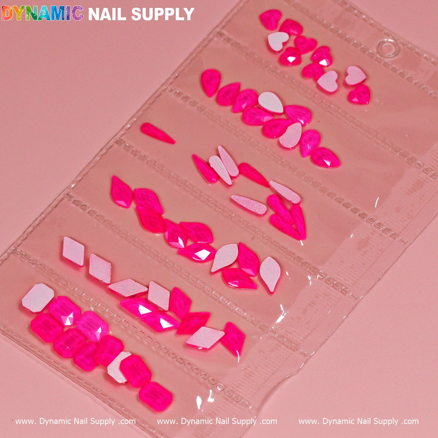 Mix-Shapes Mix-sizes Neon Rhinestone set - Image 8