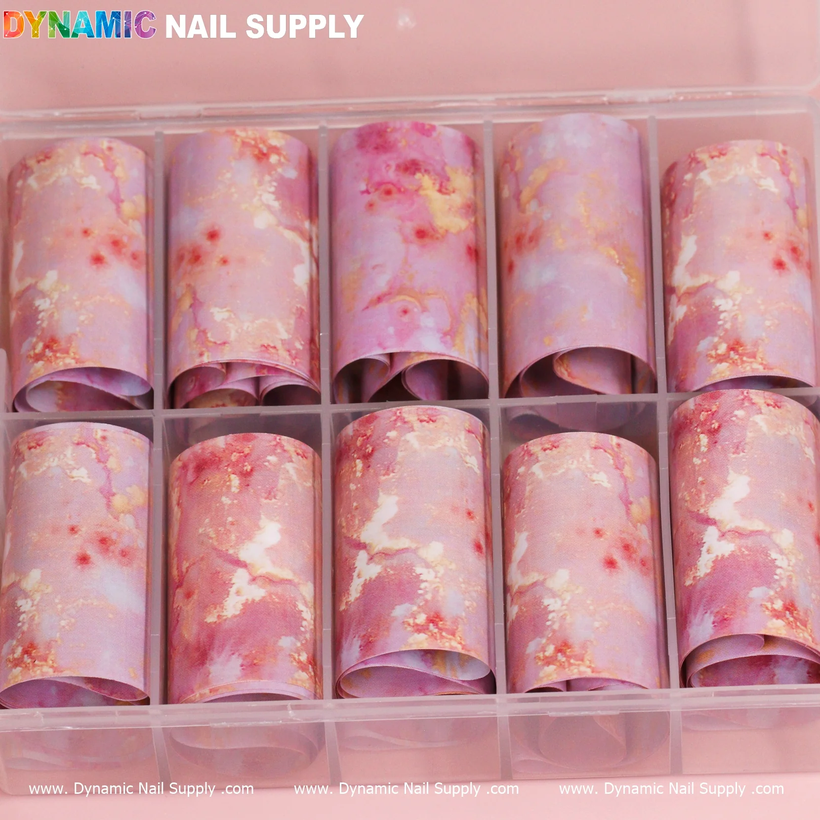 Nail Art Design Foils - Light Pink - Image 2