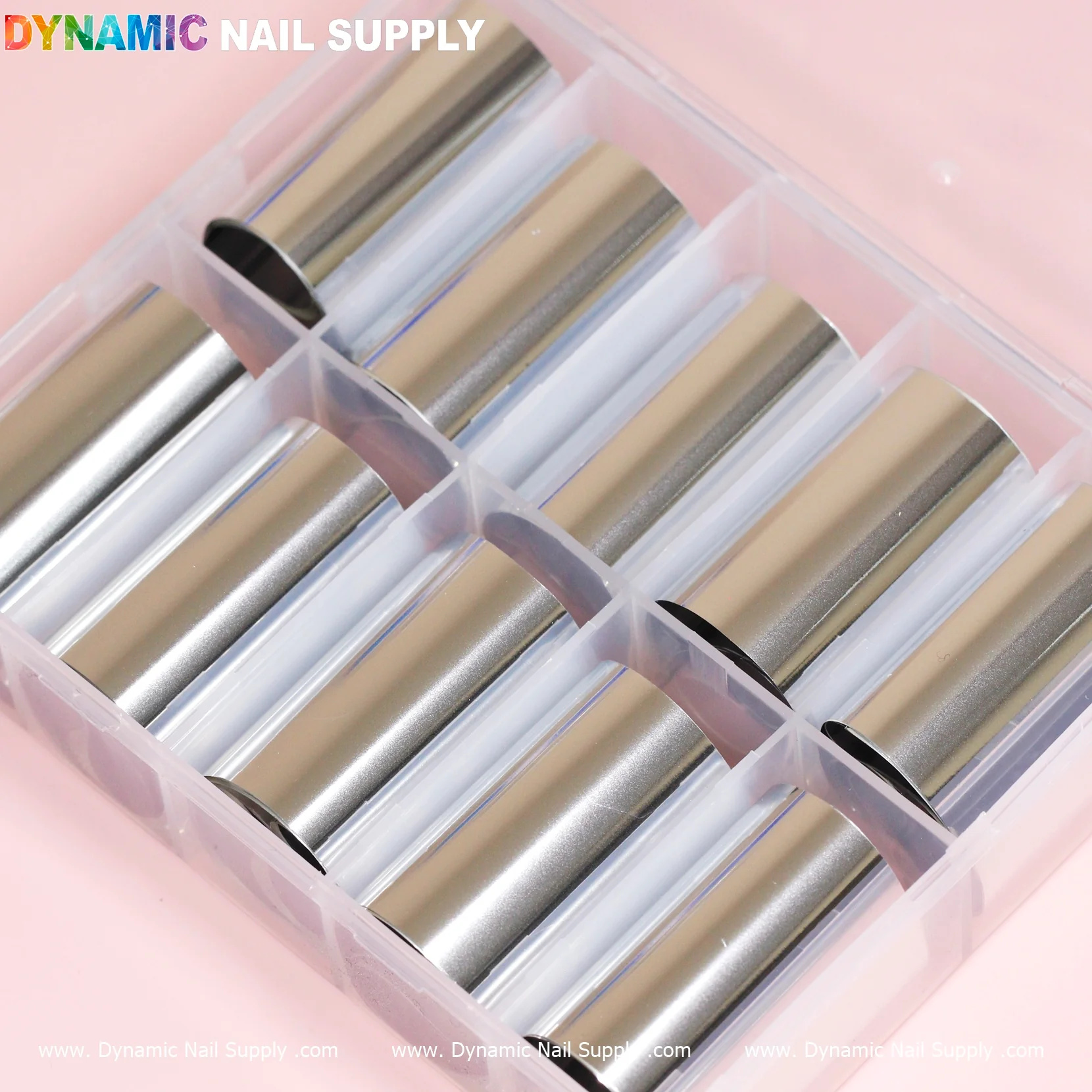Nail Art Design Foils - Plain Silver Style - Image 2