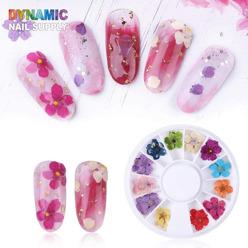 Nail Dried Flowers - 3D Dry Flowers Nail Art Stickers - Image 3