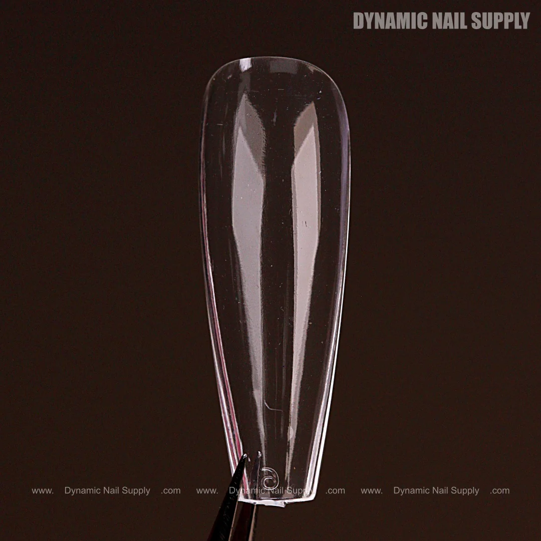 Natural Coffin (Long) Full Cover Soft-Gel Nail Tips (Black Box) - Image 4