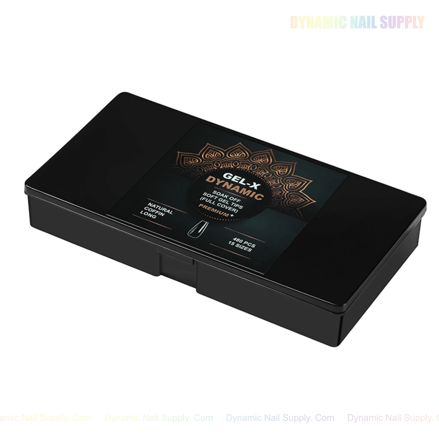 Natural Coffin (Long) Full Cover Soft-Gel Nail Tips (Black Box) - Image 7