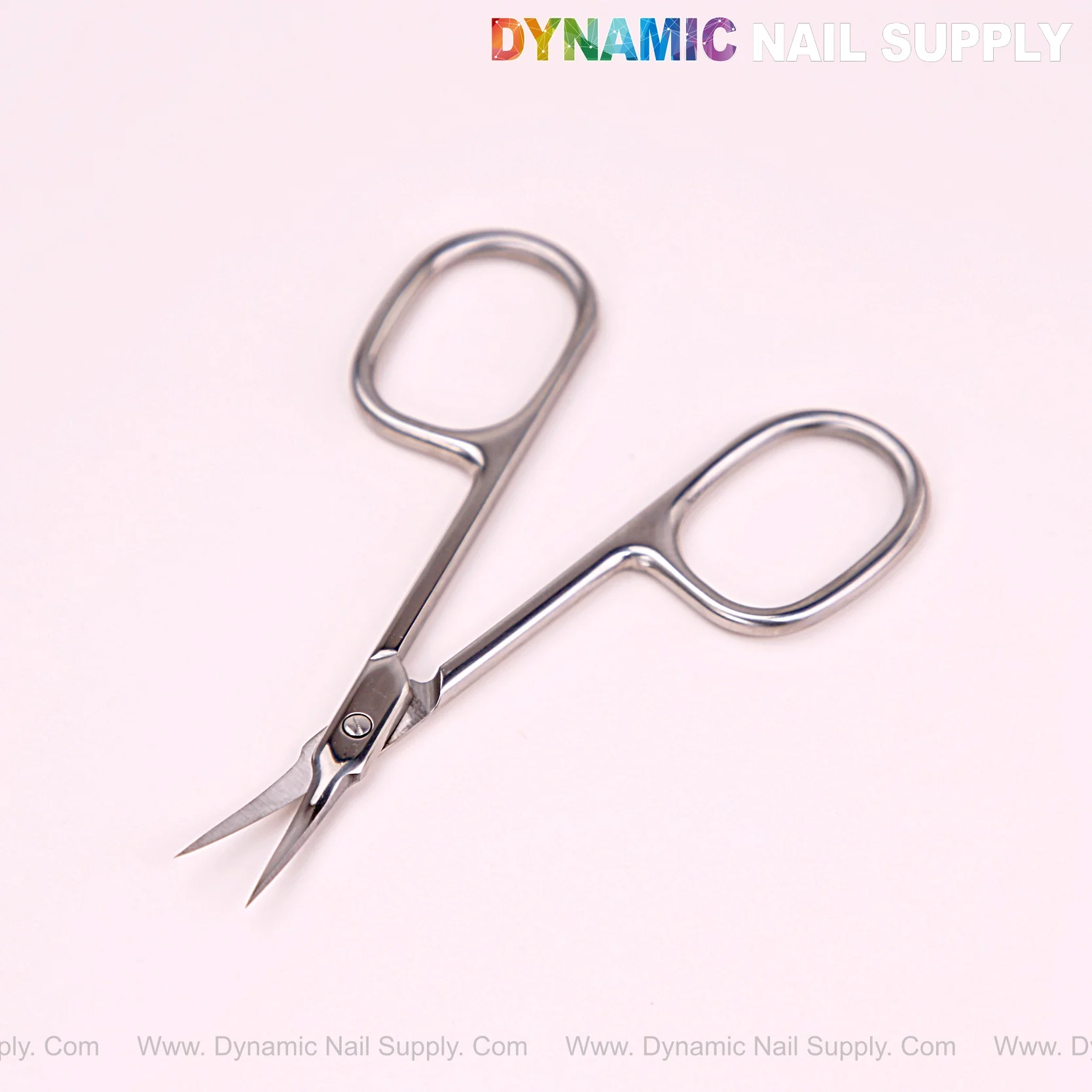 NT1215 - Silver Premium Curved Tip Cuticle Scissors Curved Tips Stainless Steel