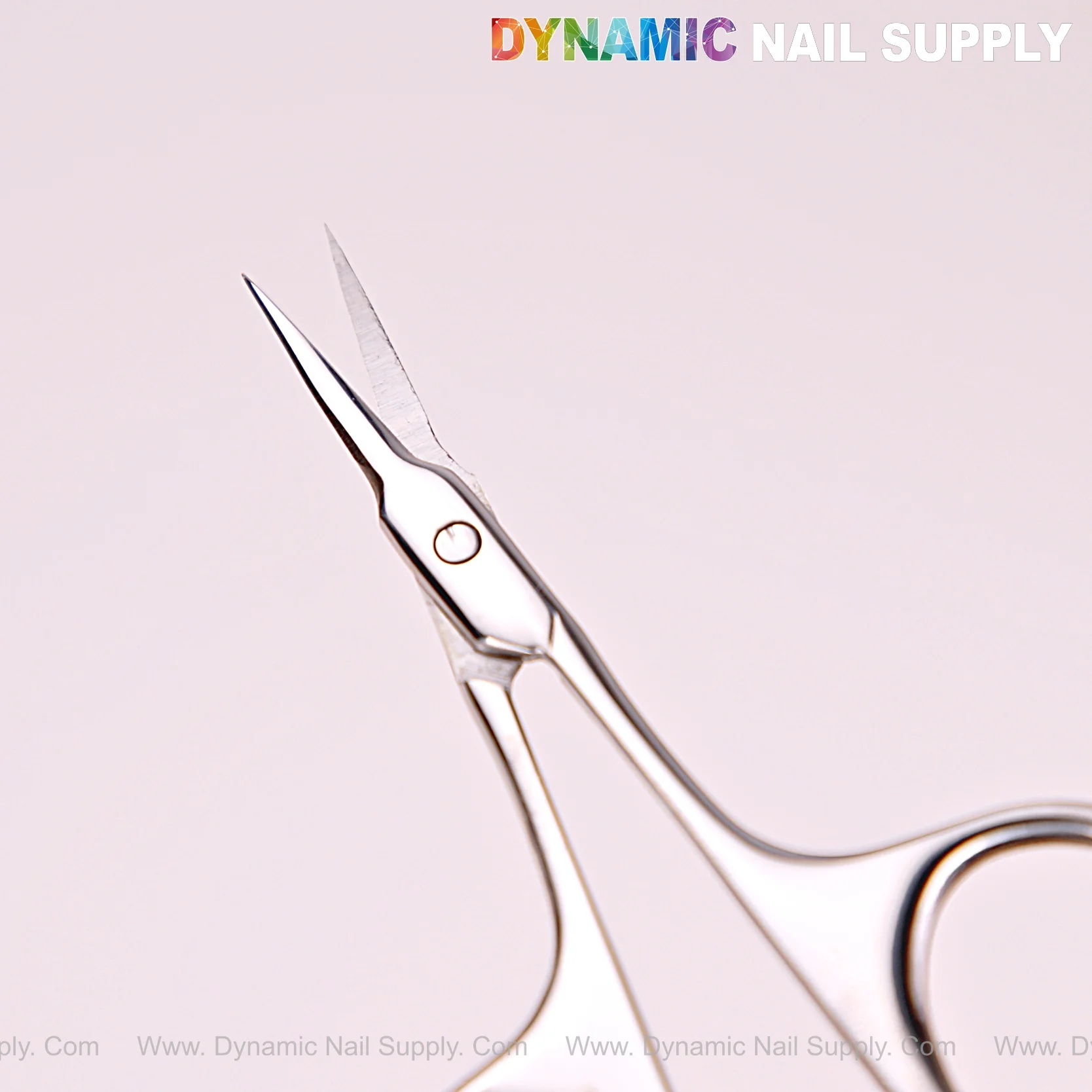 NT1216 - Silver Professional Curved Tip Cuticle Scissors Curved Tips Stainless Steel - Image 2