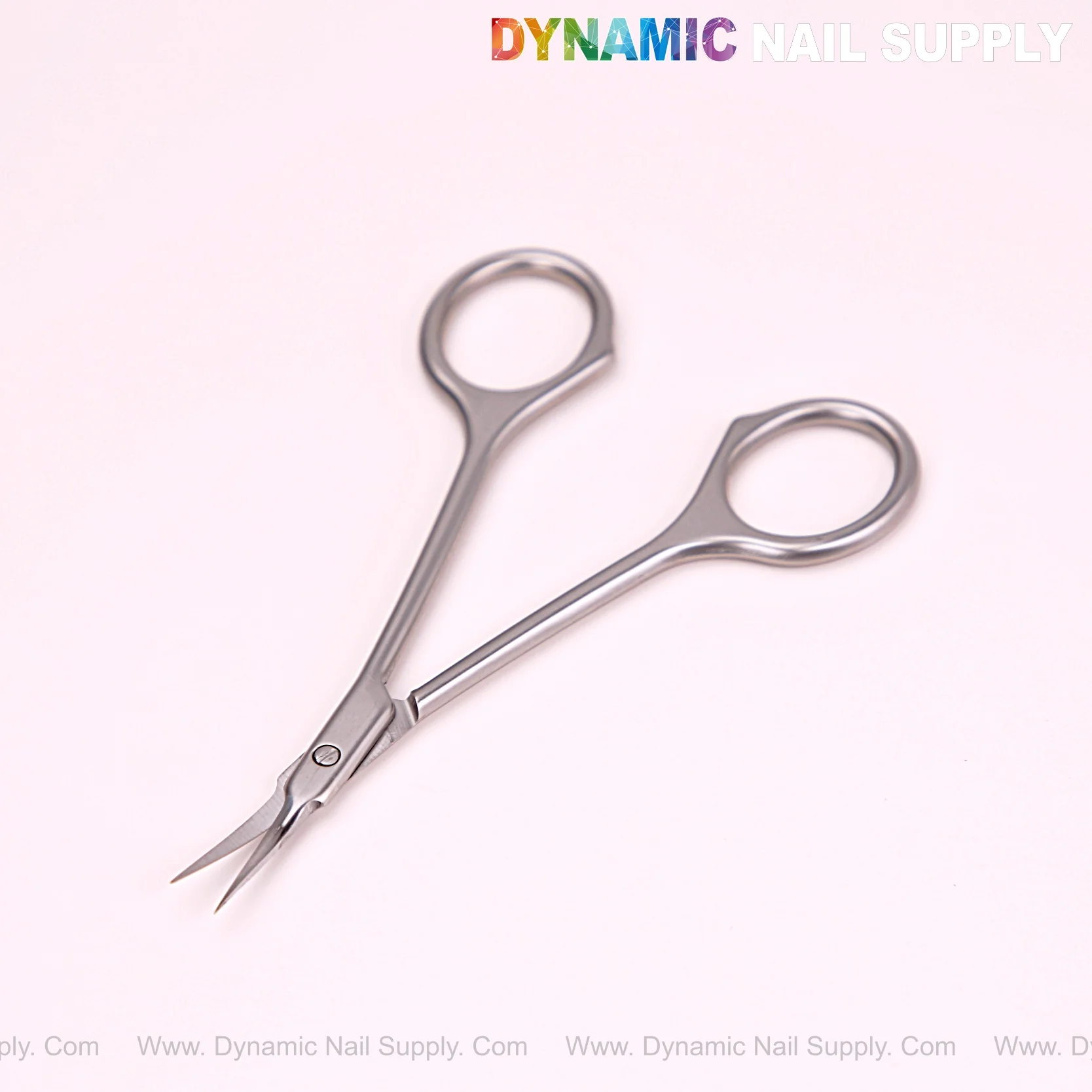 NT1246 - Silver Premium Curved Tip Cuticle Scissors Curved Tips Stainless Steel