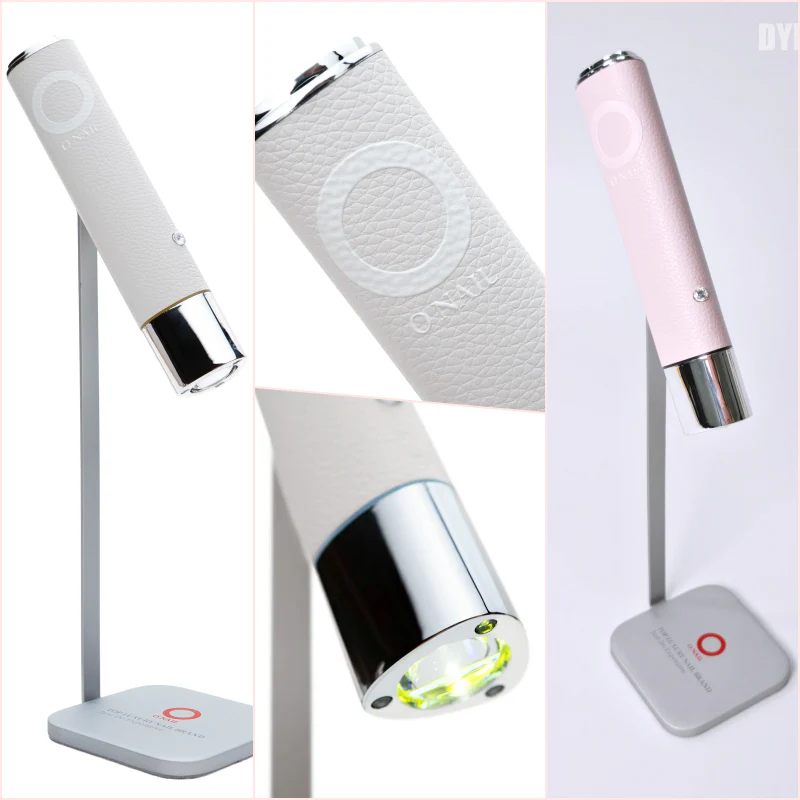 ONAIL AI Handheld UV/LED Nail Lamp (Pink/White) for Flash Curing , Gel-X , Builder Gel