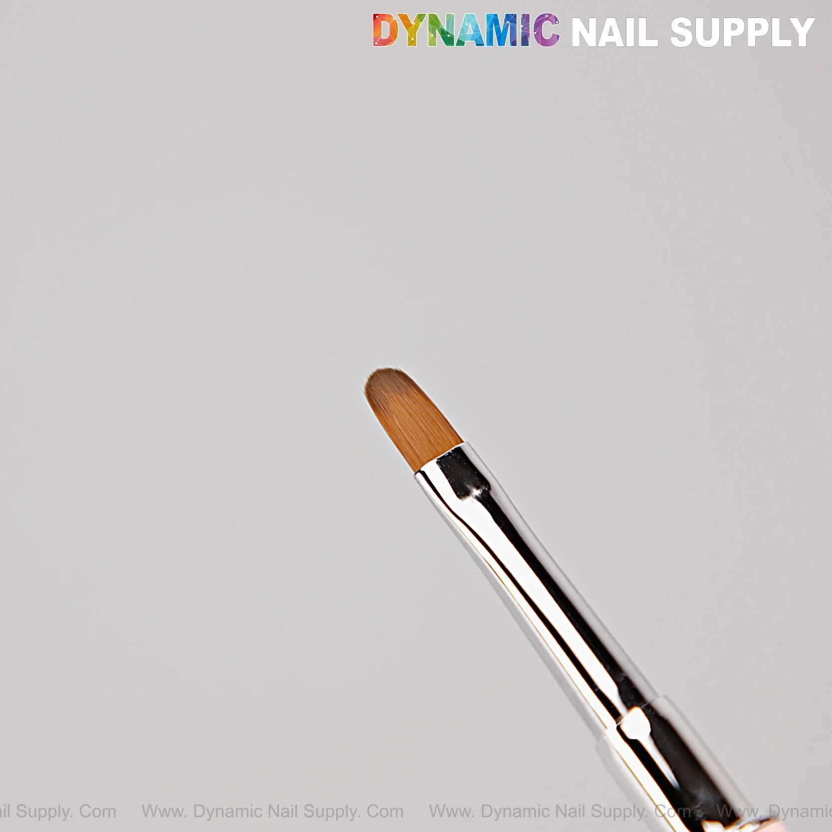 [Silver Pink] Builder Poly Hard Gel Dual Head Nail Art Brush for Gel Nails - Oval Brush Head and Spatula - Image 2