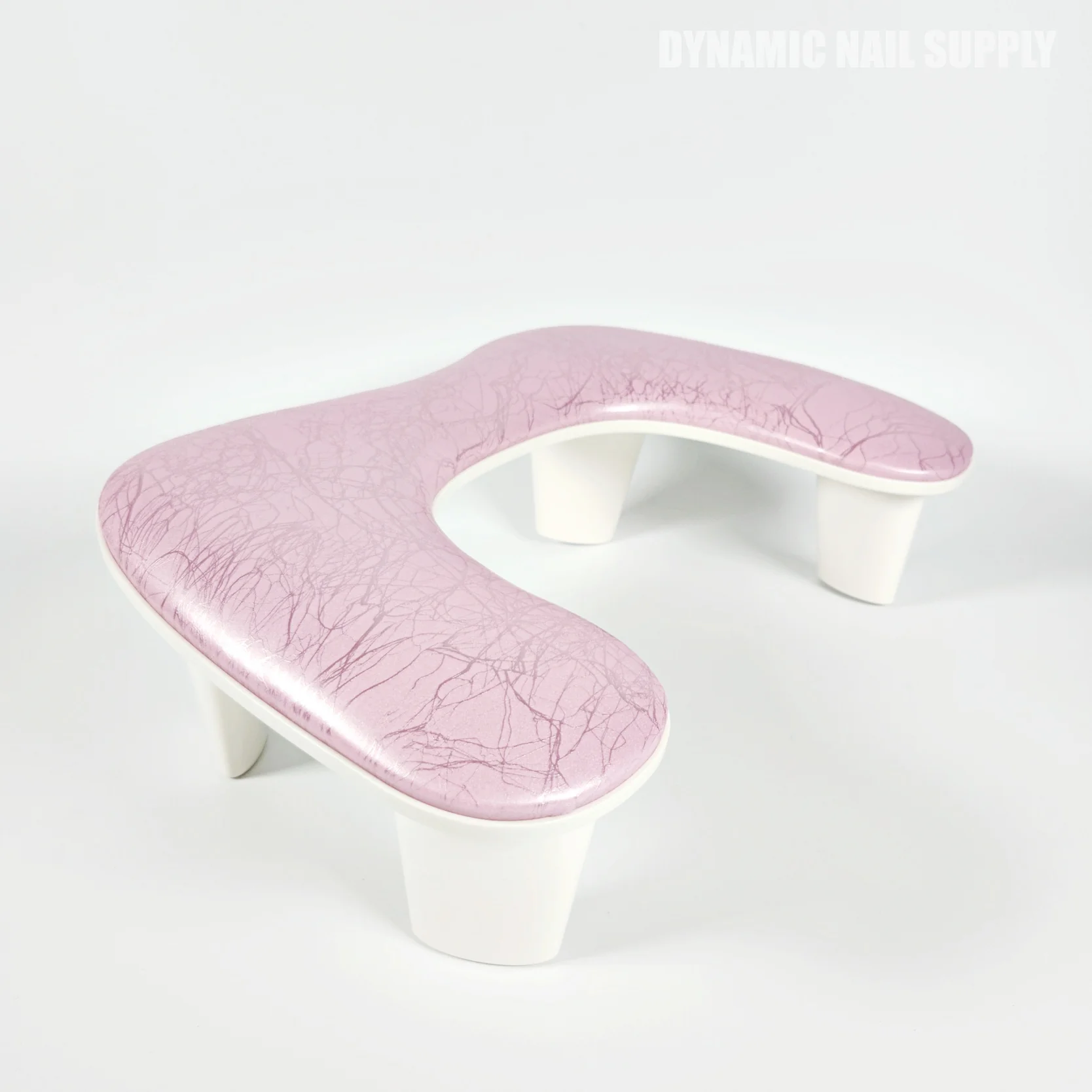 (Pink Marble) U-SHAPE Microfiber Leather Armrest with Cushion Pillow for Pedicure Manicure (Reposabrazos Para Manicura) - Image 4