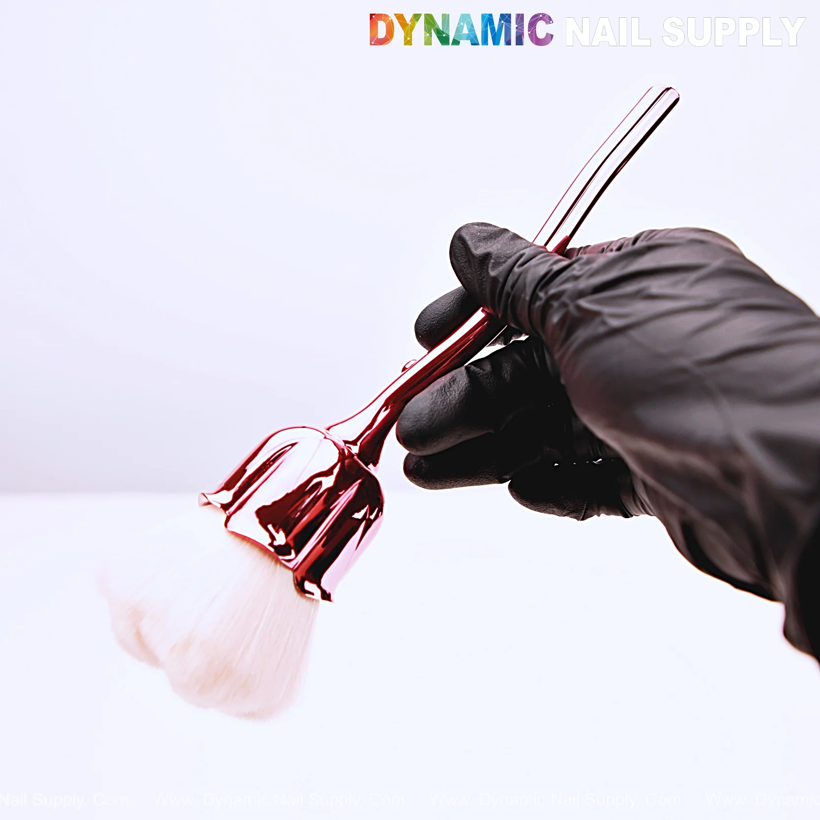[Metal Pink] Rose Nail Dust Cleaner Brush for Cleaning Dust Dip Powder - Image 5