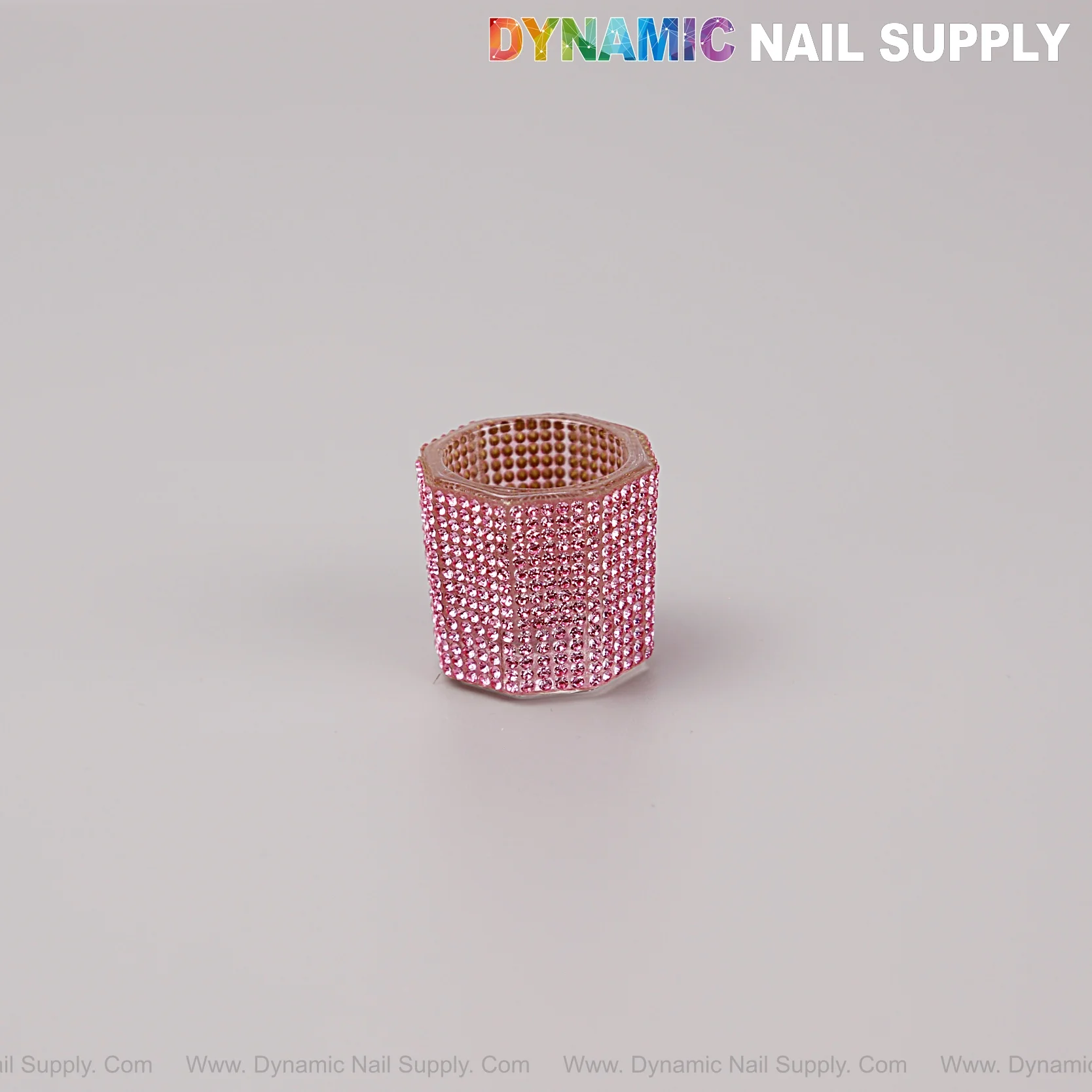[Pink Rhinestone] Small Cup Dappen Dish Monomer Acetone Alcohol Liquid Container - Image 4