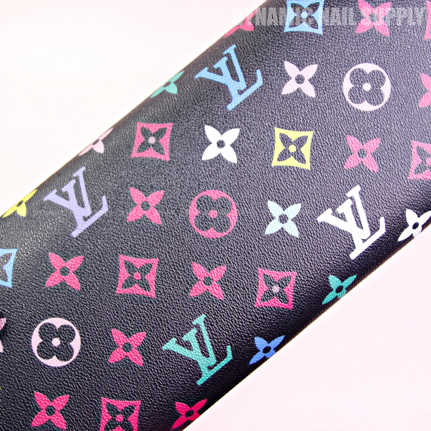(RM007 - Multi Colors LV Pattern)Premium Logo Handrest for Mani-Pedi Services (Reposabrazos Para Manicura) - Image 2