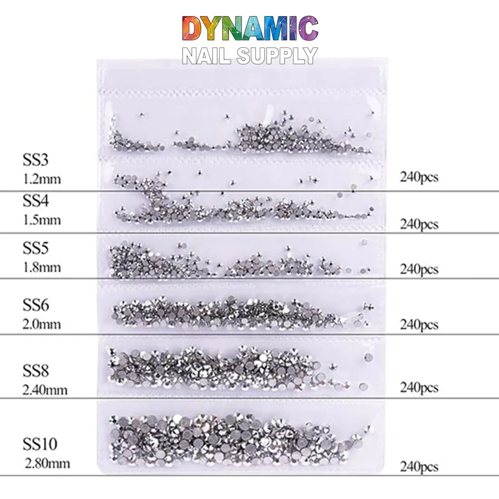 QH0250 Nail Art Rhinestones 3D Gems Decorations - Image 2