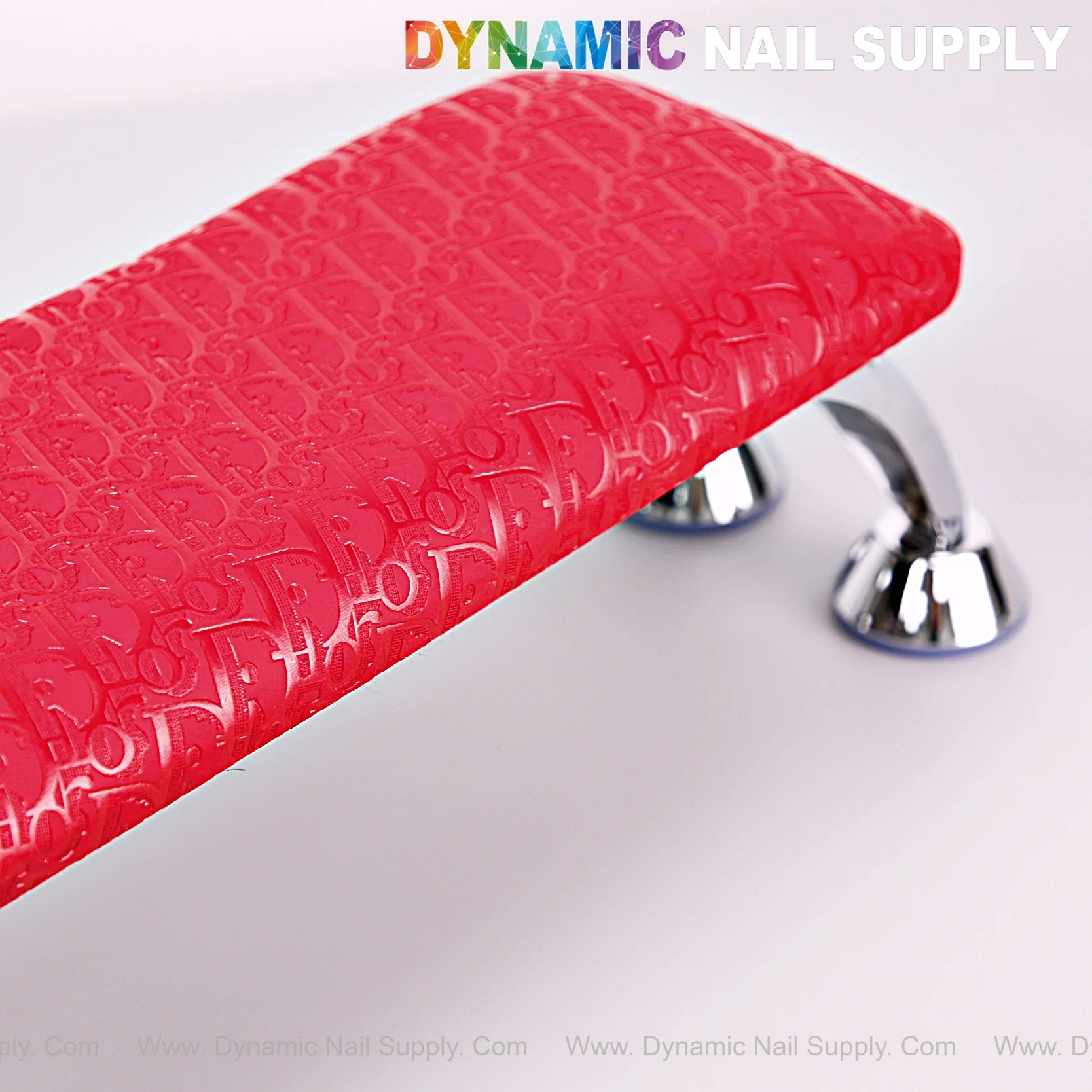 [R-M001] Red Di0r Pattern - Handrest Armrest for Pedicure and Manicure service (Reposabrazos Para Manicura salon) - Image 8