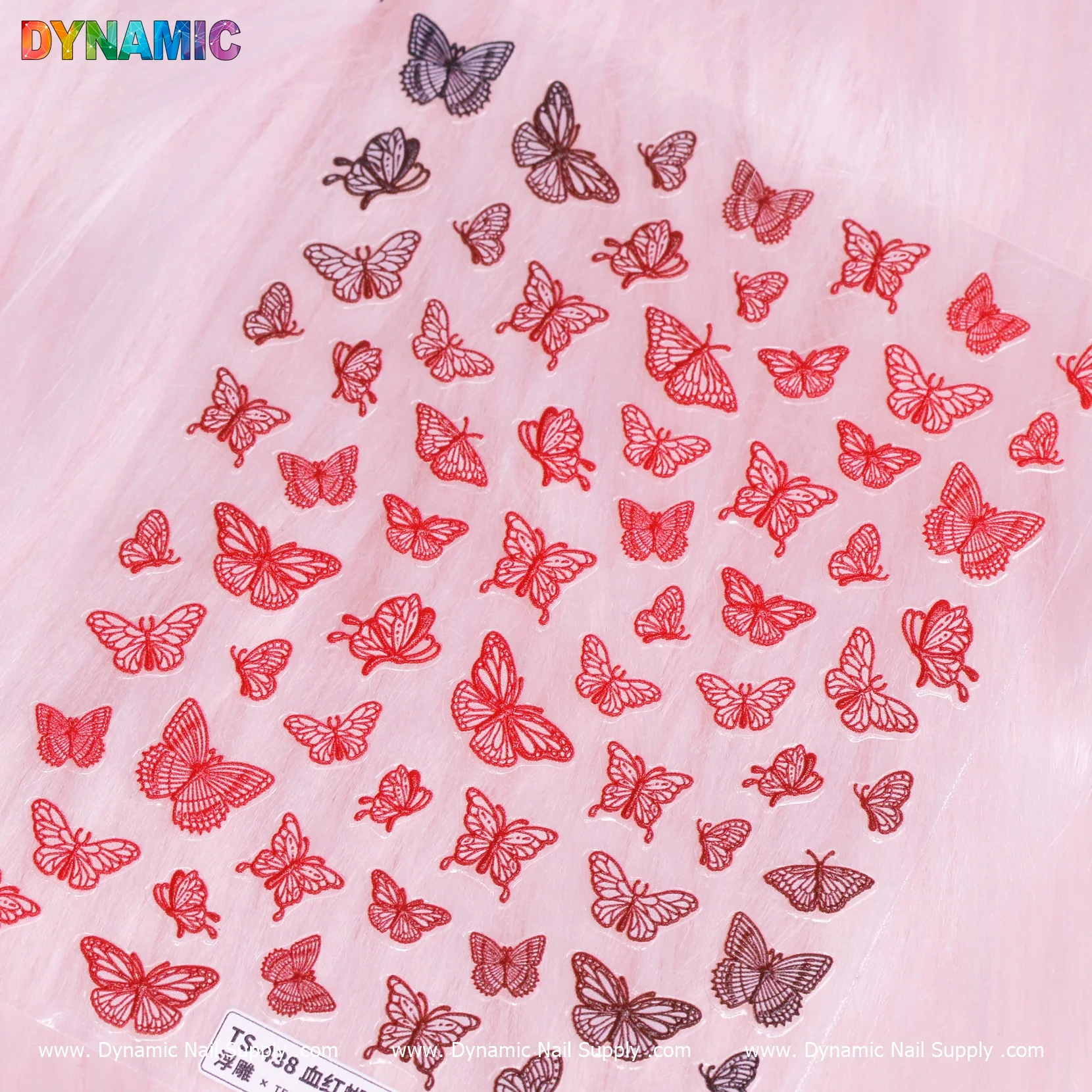 Red Butterfly Sticker (TS 438)