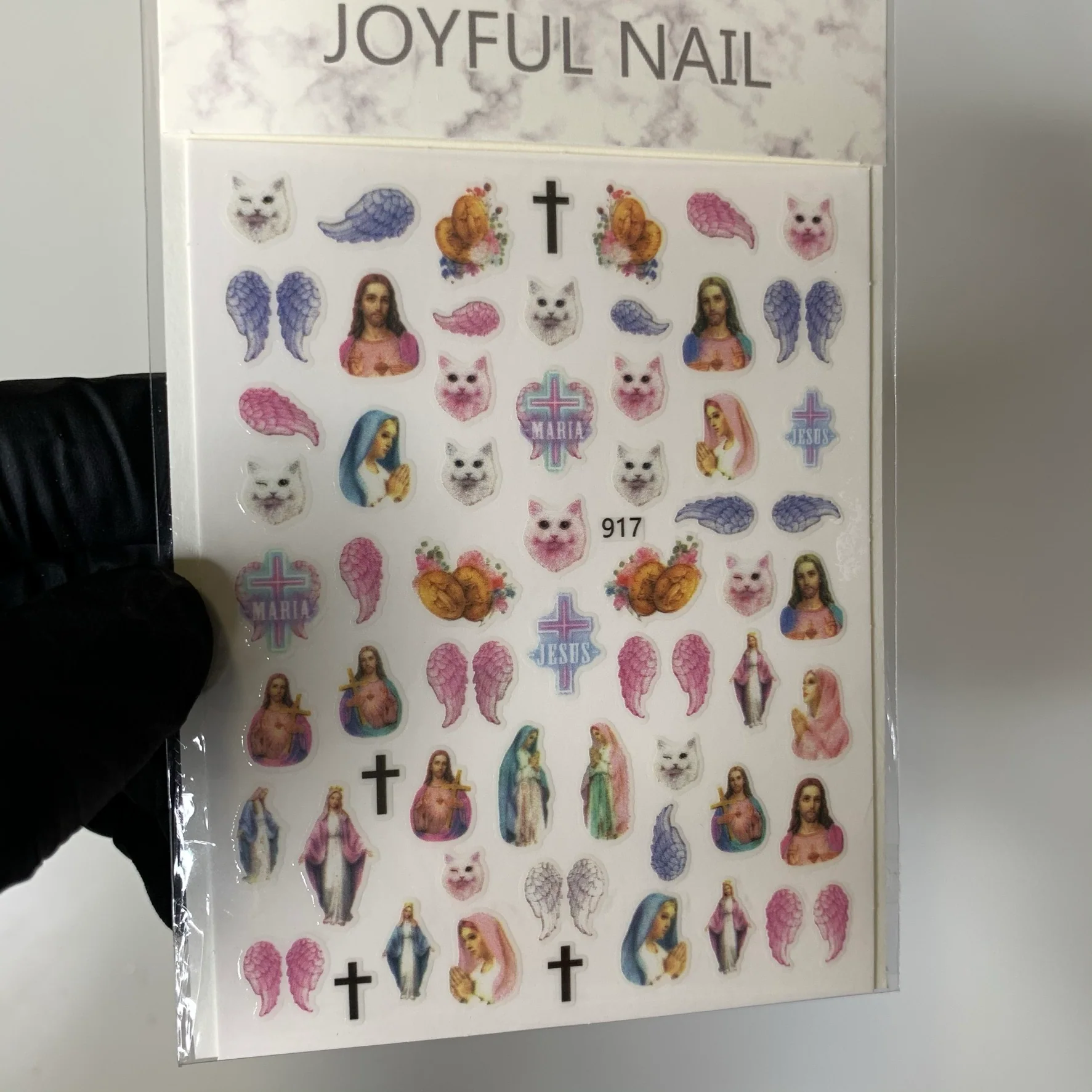 Religion Stickers - Angels - Mary Saint Sticker for nail art design - Image 4