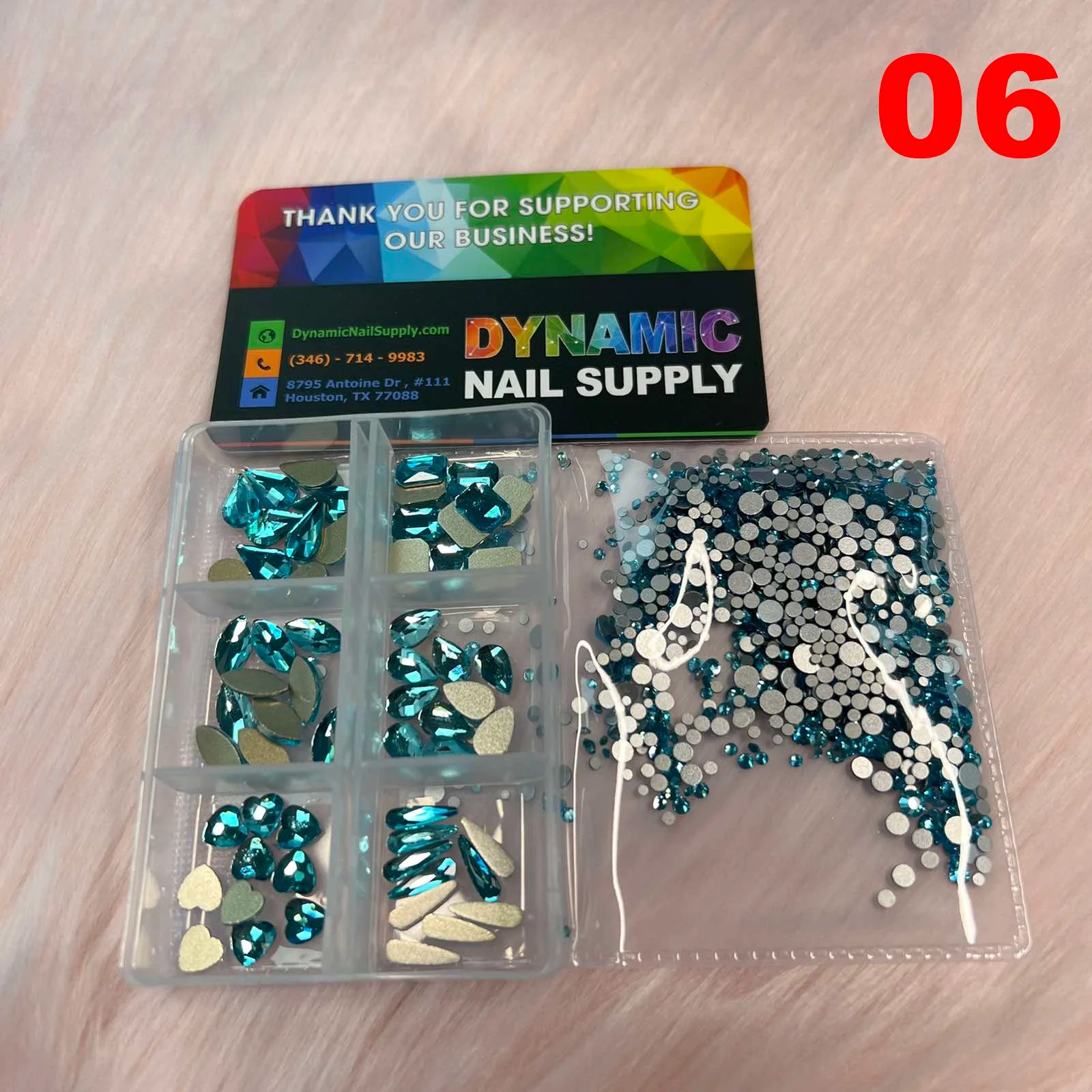 Rhinestone set includes 6 big shapes and mixed-sizes round shapes - Image 7