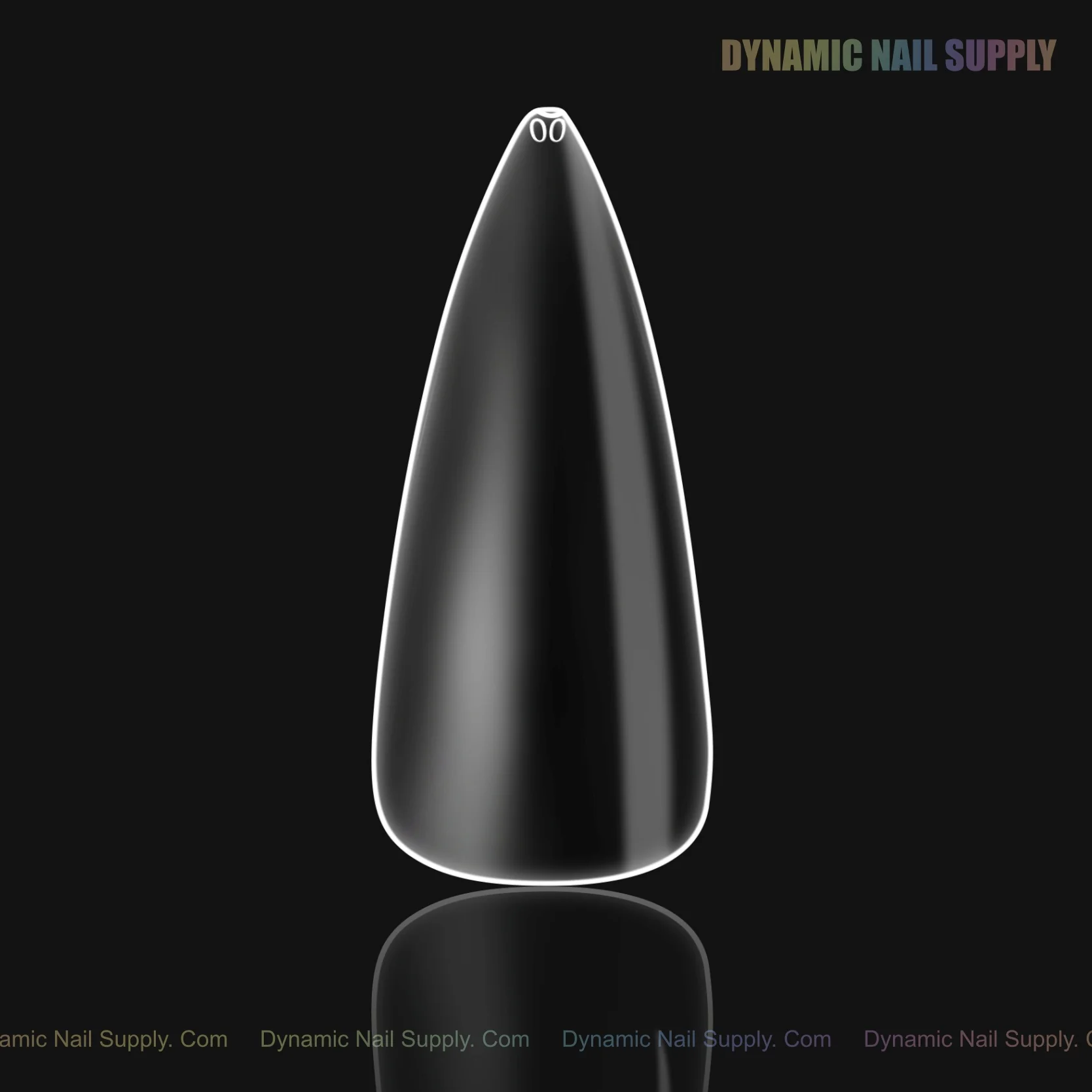 Sculpted Stiletto (Long) Full Cover Soft-Gel Nail Tips (Black Box) - Image 10