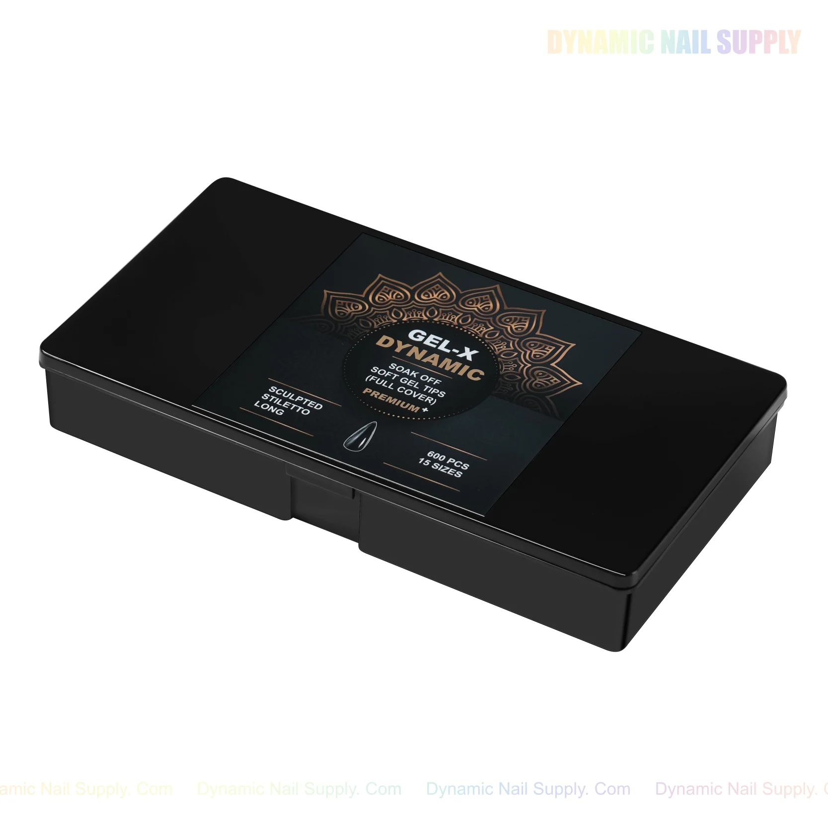 Sculpted Stiletto (Long) Full Cover Soft-Gel Nail Tips (Black Box) - Image 13