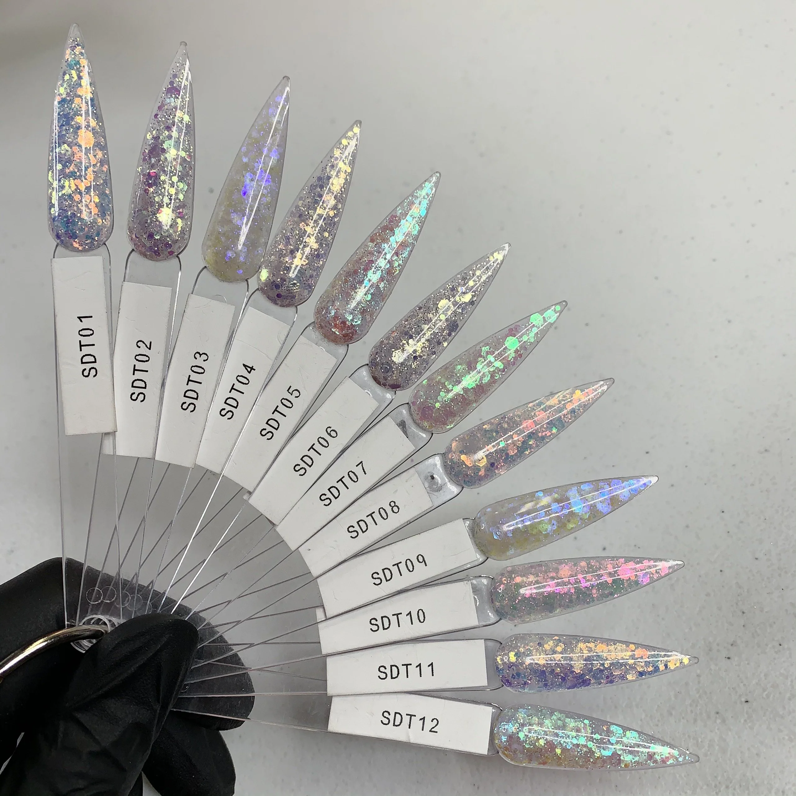SDT Iridescent Collection (12 colors) Acrylic Nails & Dipping Powder - Image 2