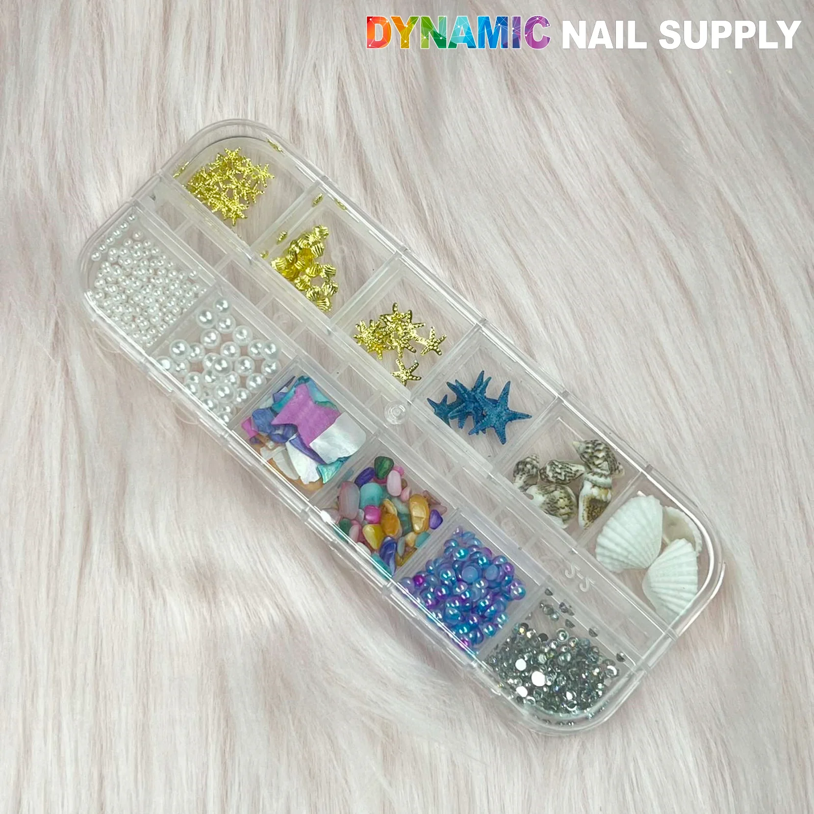 Summer Nail charm includes Seashell and Starfish and Pearls sequin for Nails Art Design - Image 9
