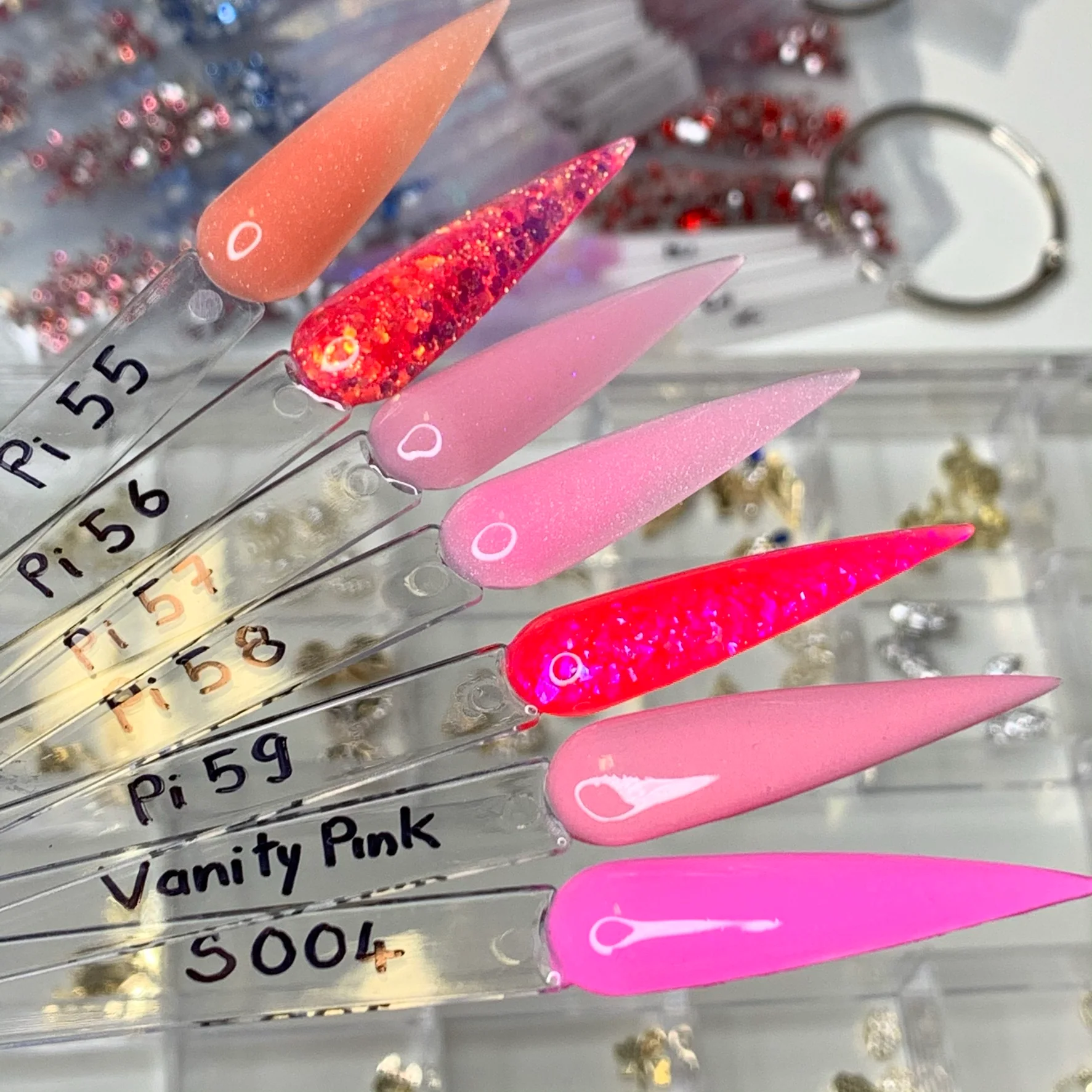 Valentine 's Day Colors Collection - Valentines Acrylic Powder for Sculpting and Dipping nails - Image 3