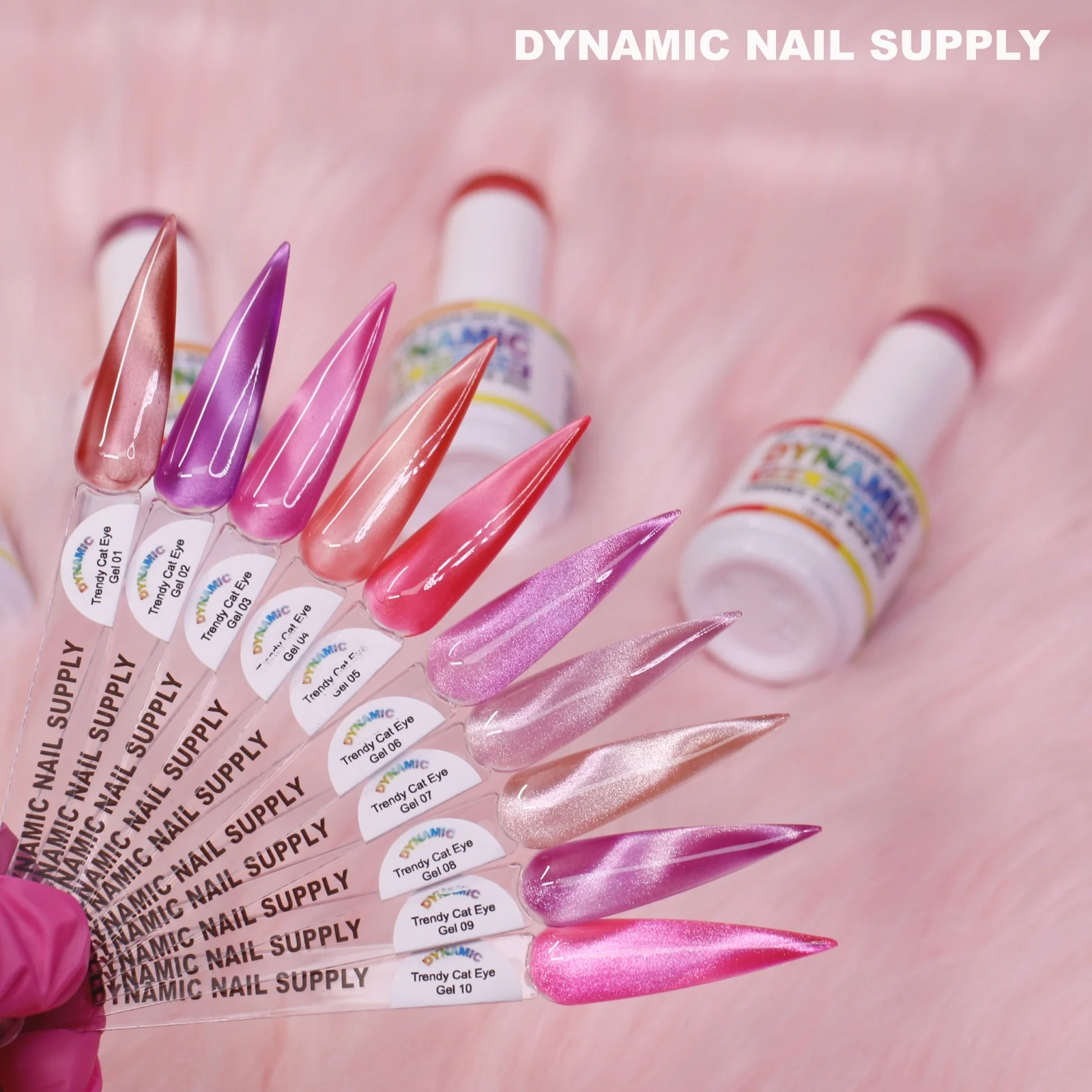 Trendy Cat Eye (Magnet) Gel Polish - Popular Pink Shades from 01 to 24 - Image 11