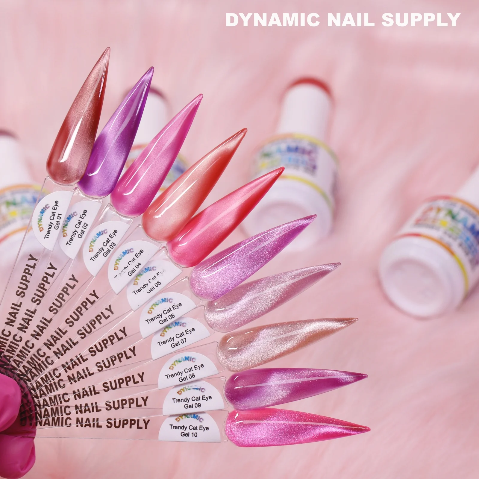 Trendy Cat Eye (Magnet) Gel Polish - Popular Pink Shades from 01 to 24 - Image 12