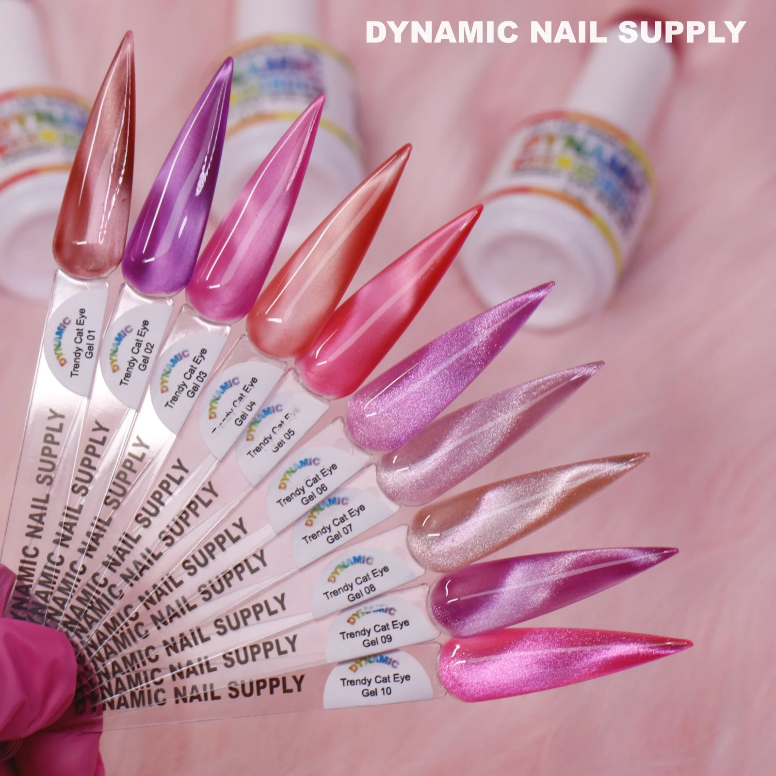 Trendy Cat Eye (Magnet) Gel Polish - Popular Pink Shades from 01 to 24 - Image 13