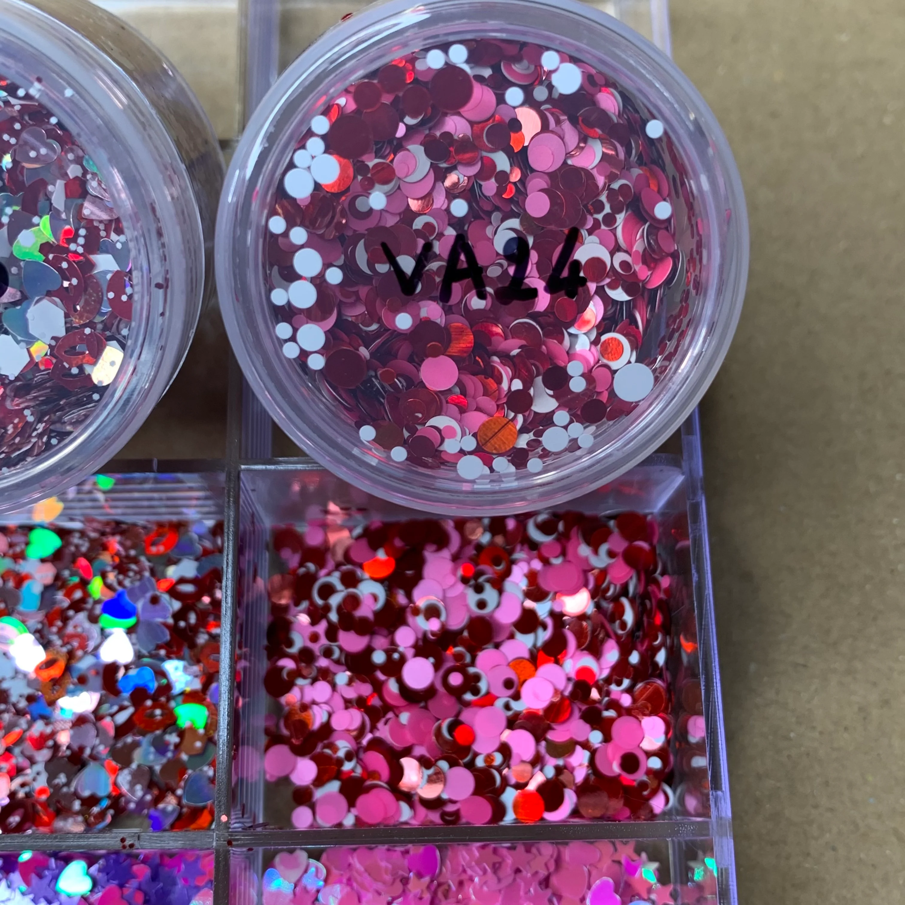 Valentines Glitter Collection for Nails designer - (Valentine Glitters - Heart Shape) - Image 13