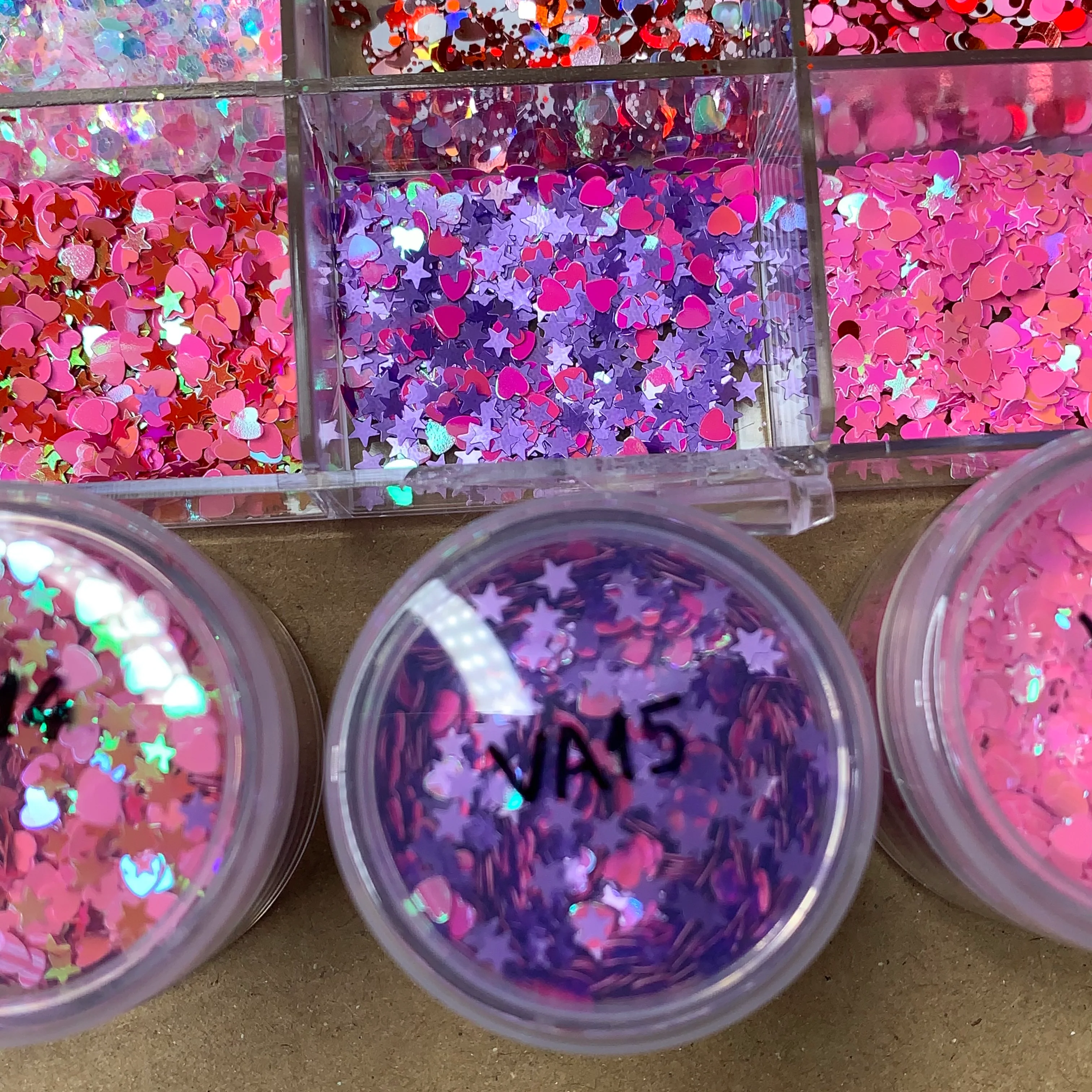 Valentines Glitter Collection for Nails designer - (Valentine Glitters - Heart Shape) - Image 6