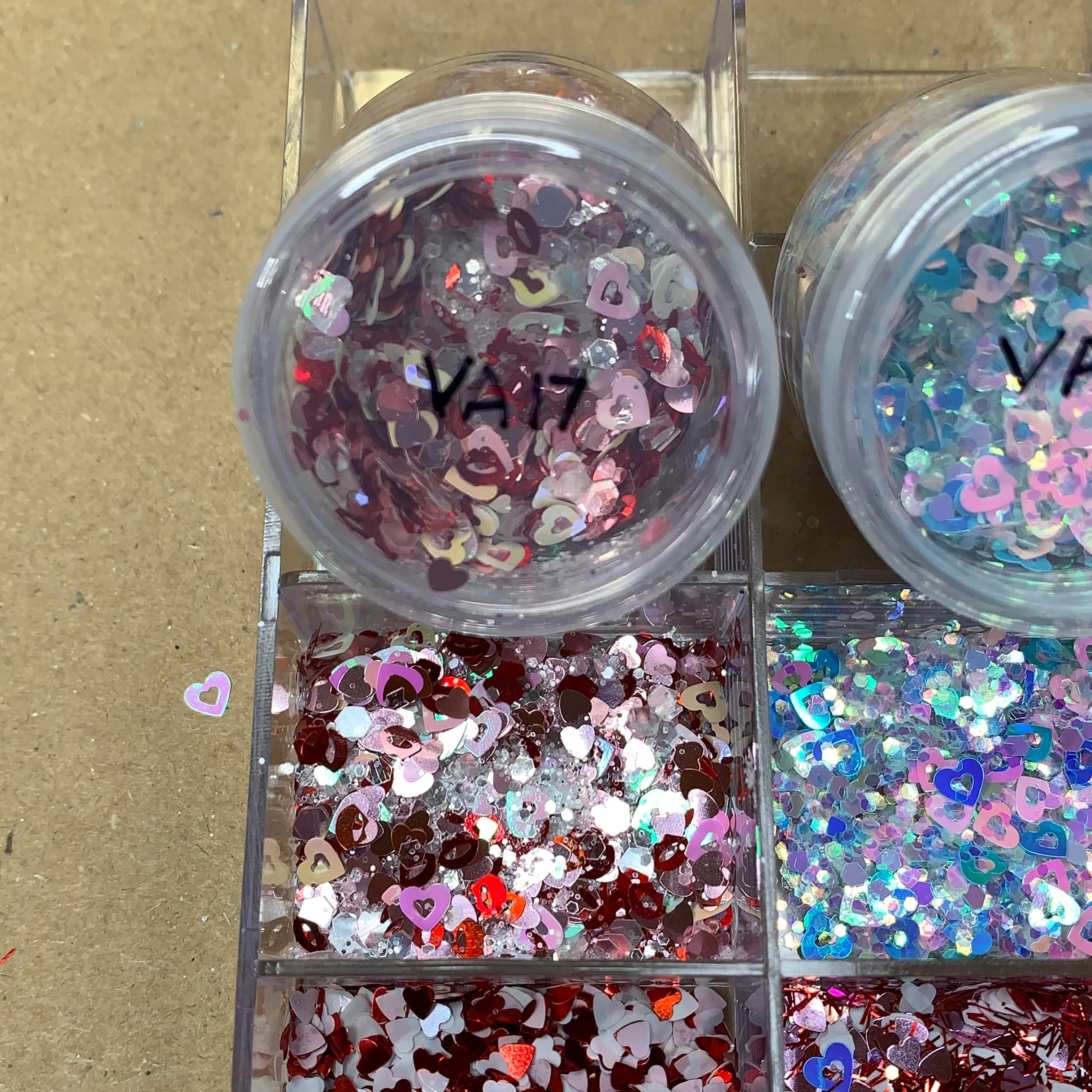 Valentines Glitter Collection for Nails designer - (Valentine Glitters - Heart Shape) - Image 8