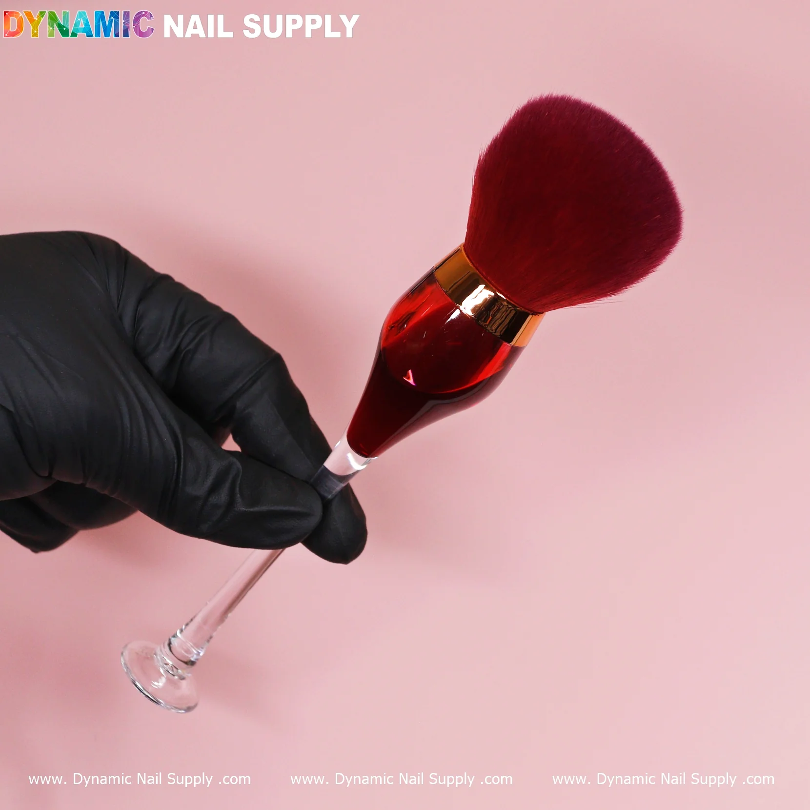 Wine-cup style Dust Brush (Cosmetic-grade Duster) Red Wine - Image 4