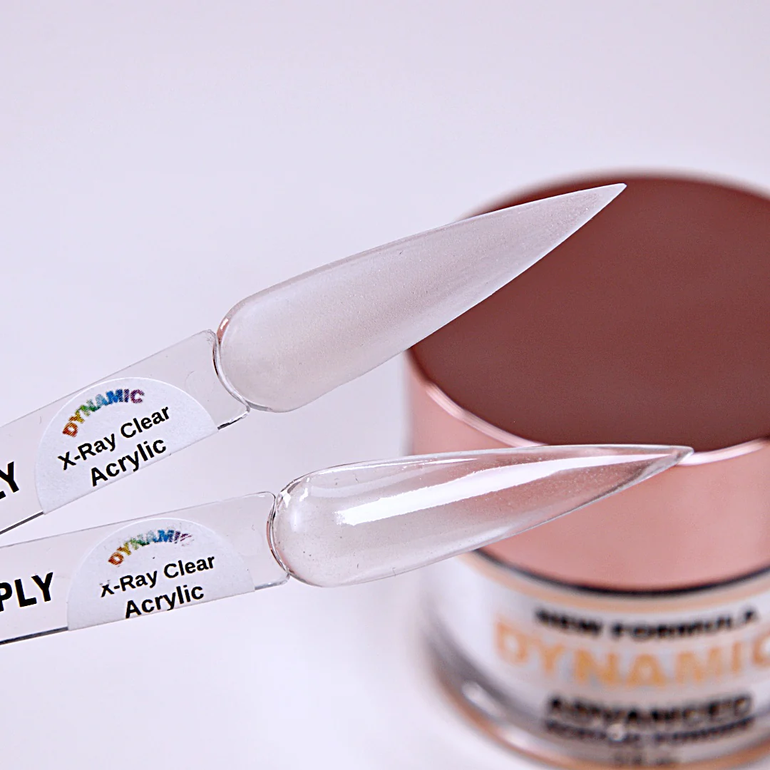 DYNAMIC X-Ray CLEAR Acrylic Powder - Glass Crystal Clear - No bubbles - Image 4