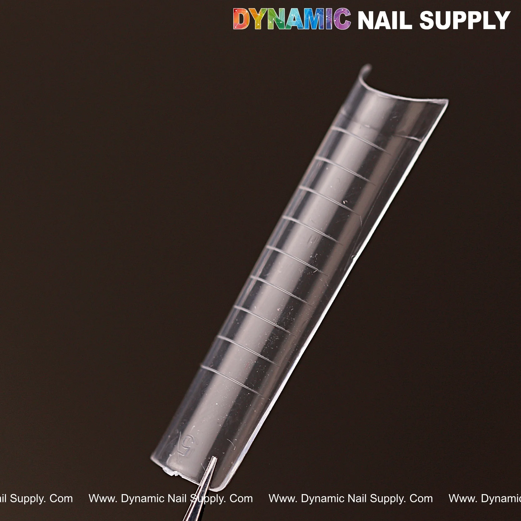 XXL Square Nail Tips (Not C-Curve) Clear Nail Tips With Lines - 500pcs - 10 sizes - Image 5