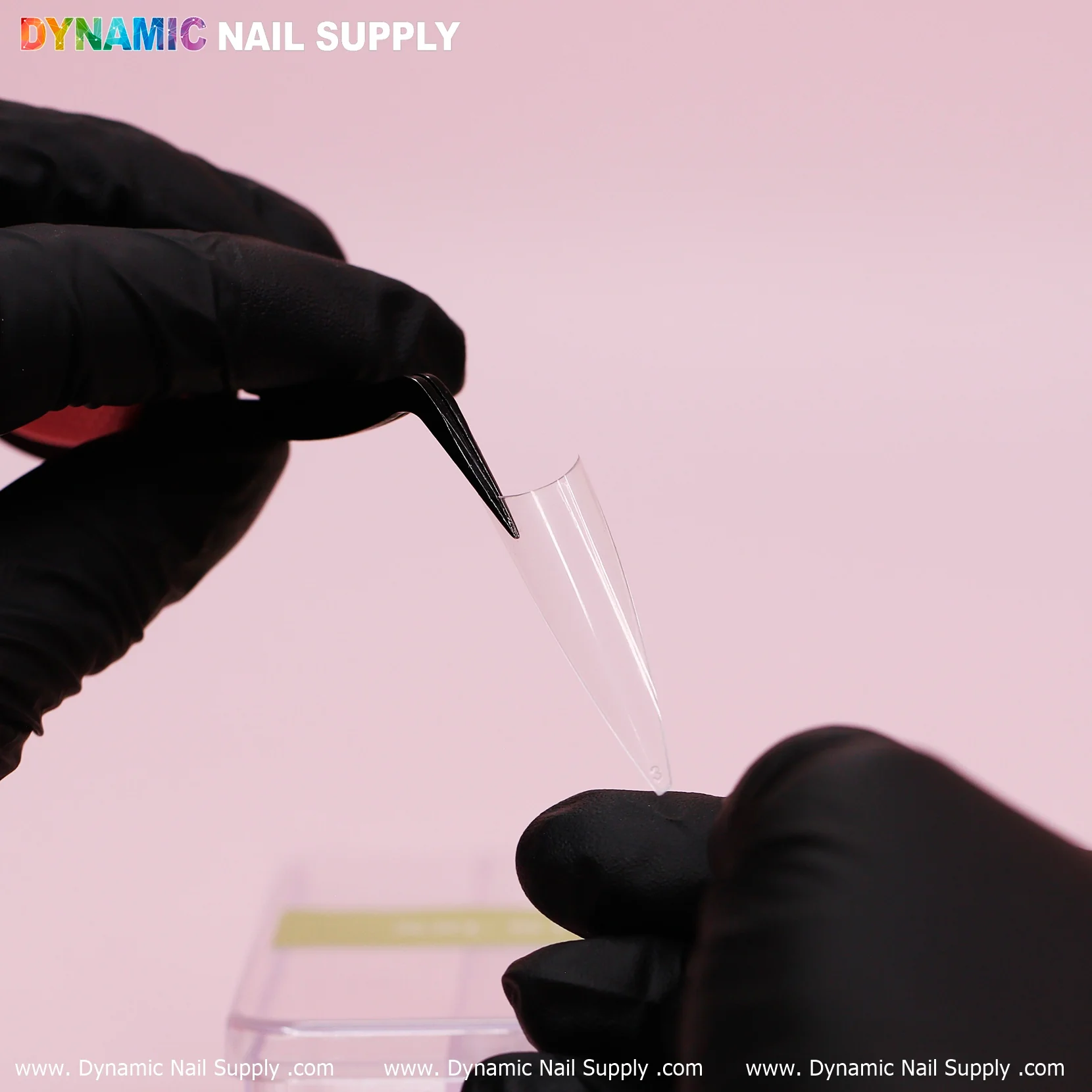 XXL Stiletto Nail Tips Extension Half-Cover - Box - 500 pcs - 10 sizes - Clear box - Image 7
